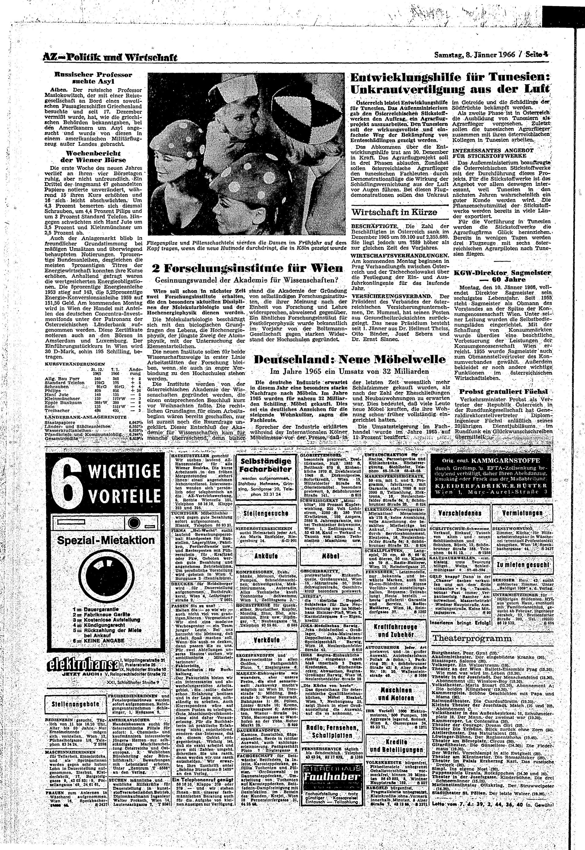 Ausgabe Sa. 08.01.1966, Seite 4