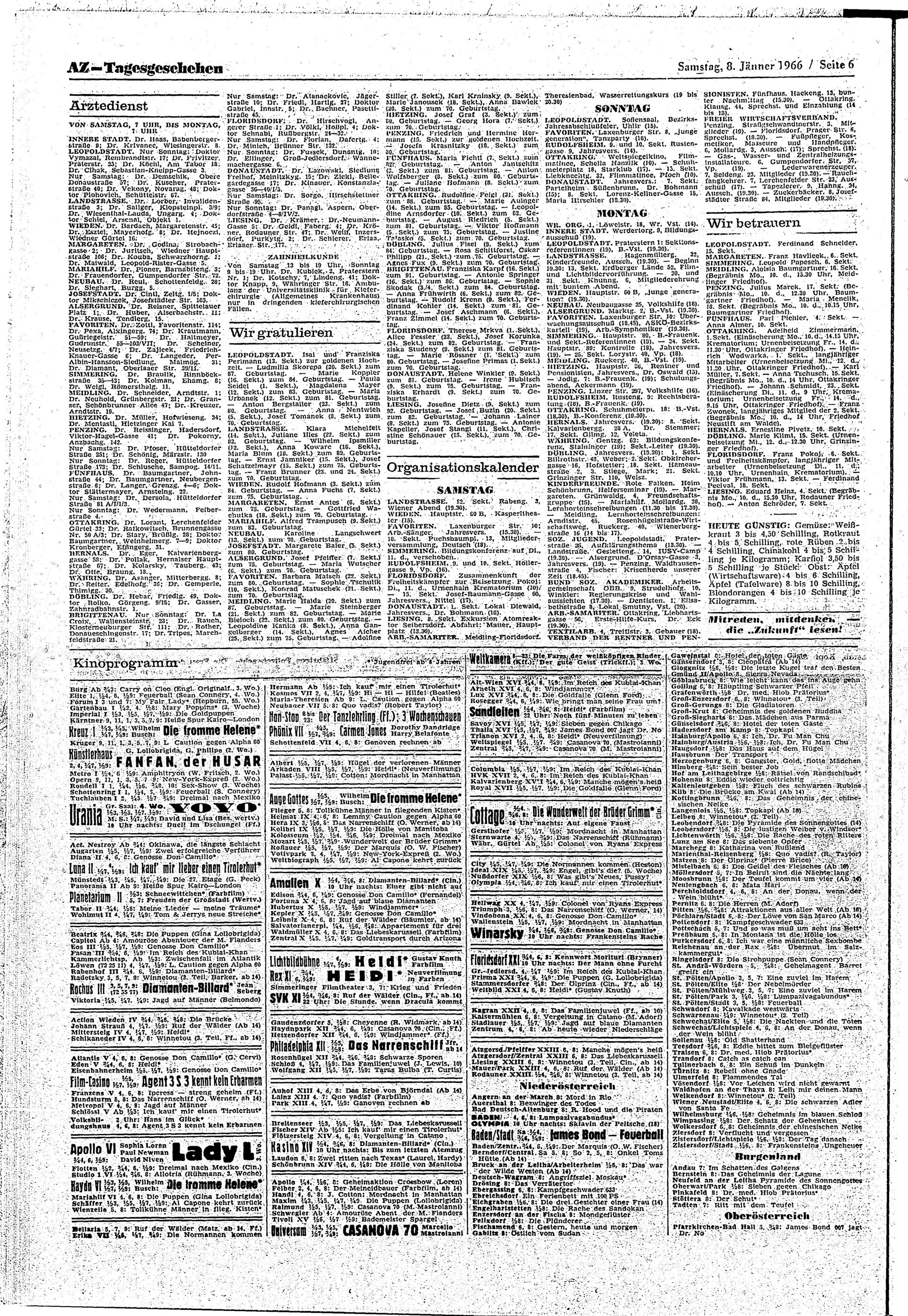 Ausgabe Sa. 08.01.1966, Seite 6