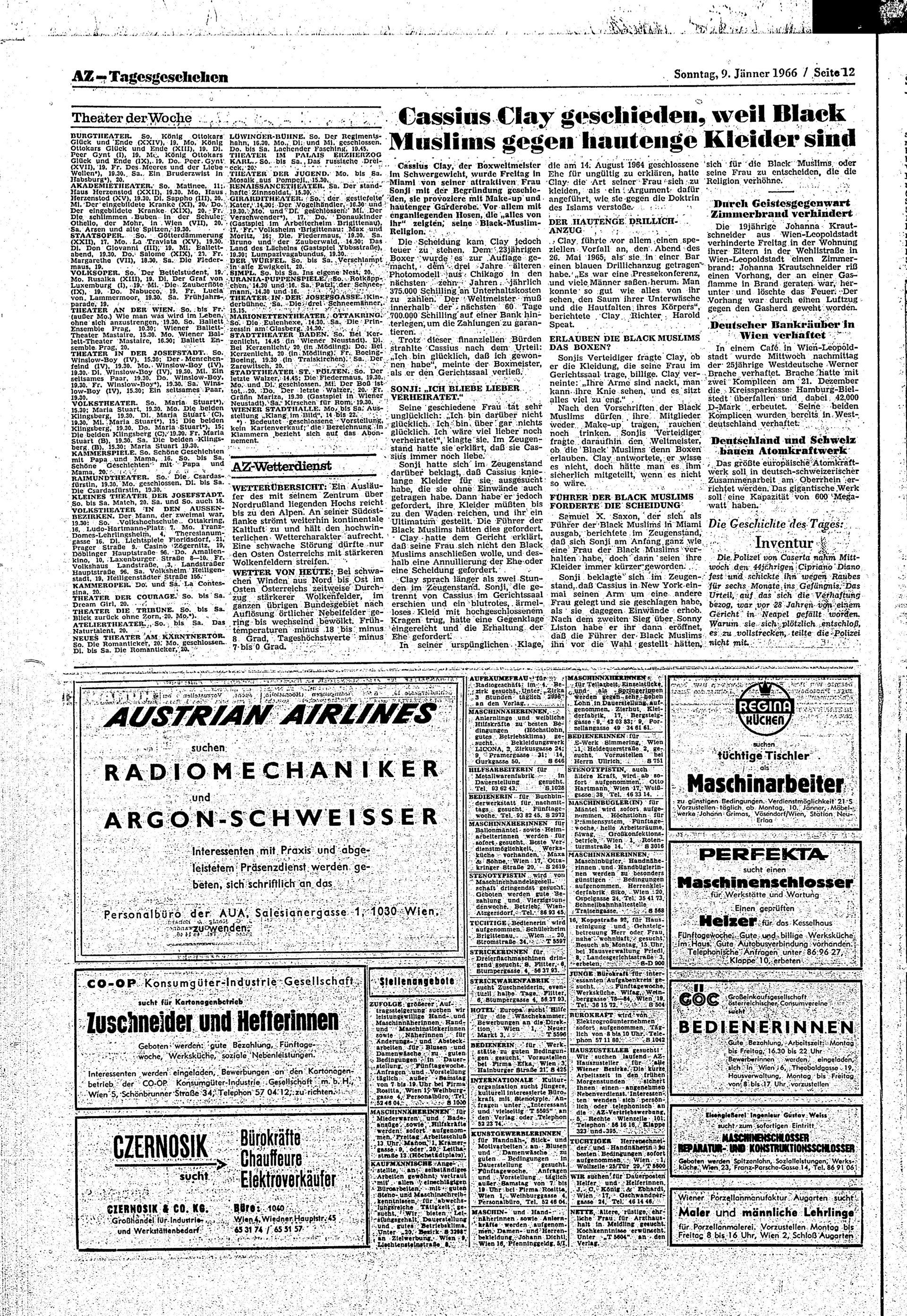 Ausgabe So. 09.01.1966, Seite 12