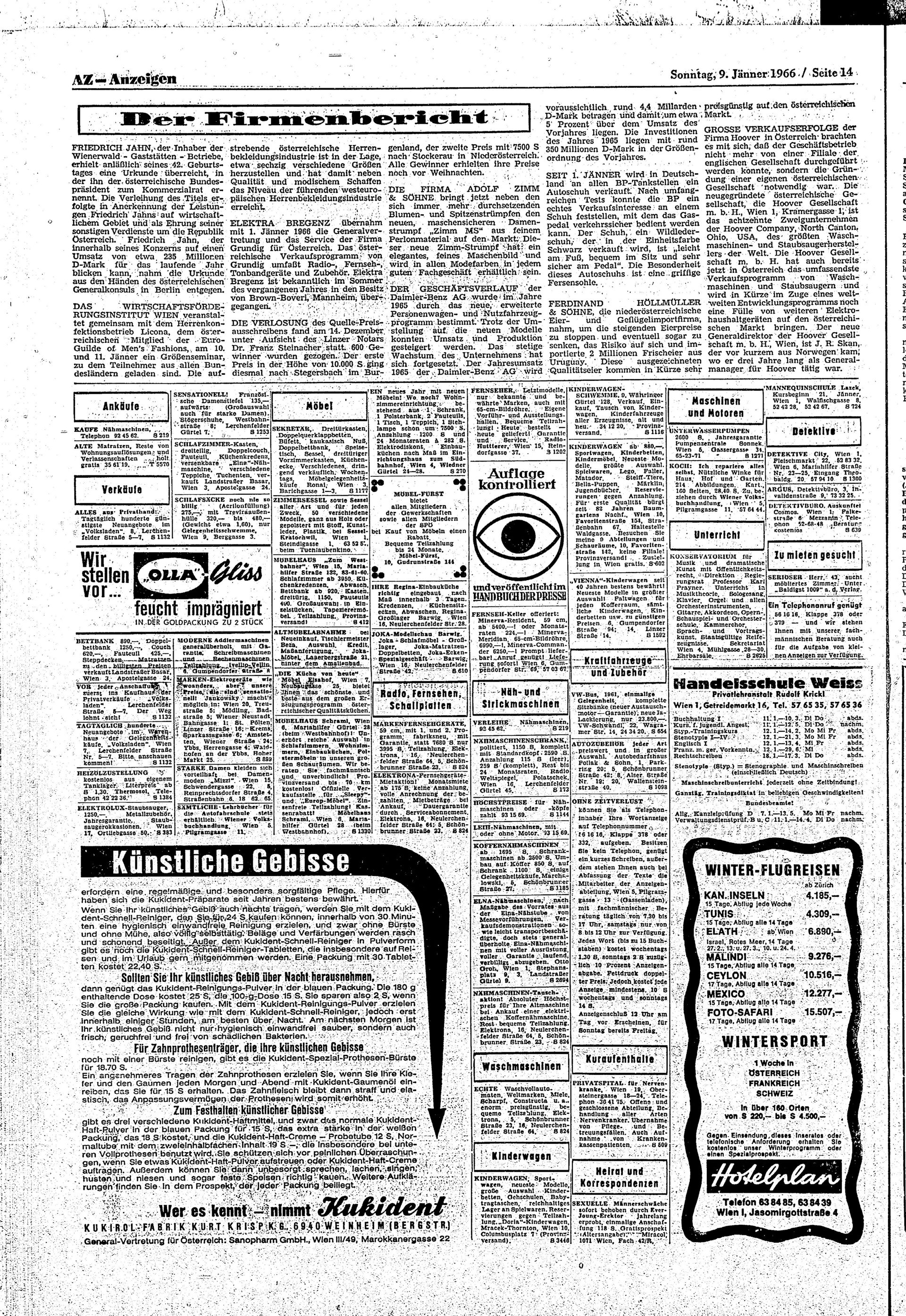 Ausgabe So. 09.01.1966, Seite 14