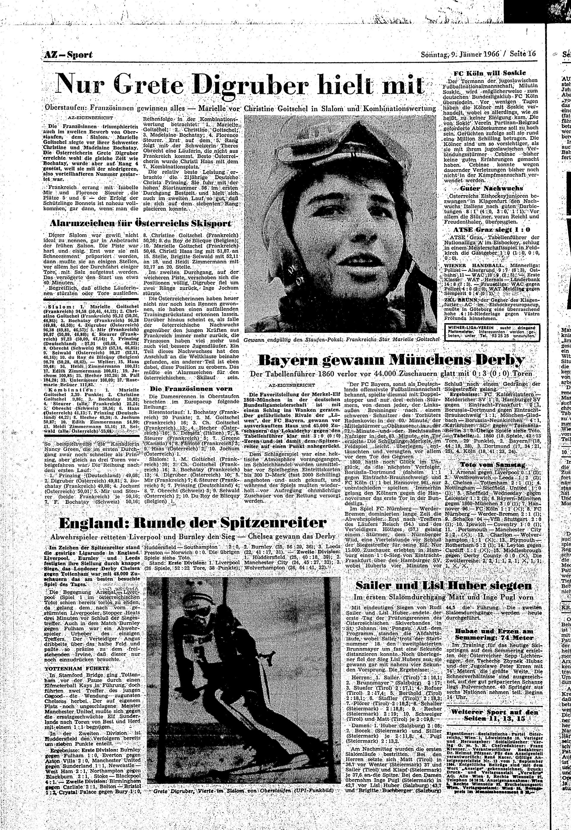 Ausgabe So. 09.01.1966, Seite 16