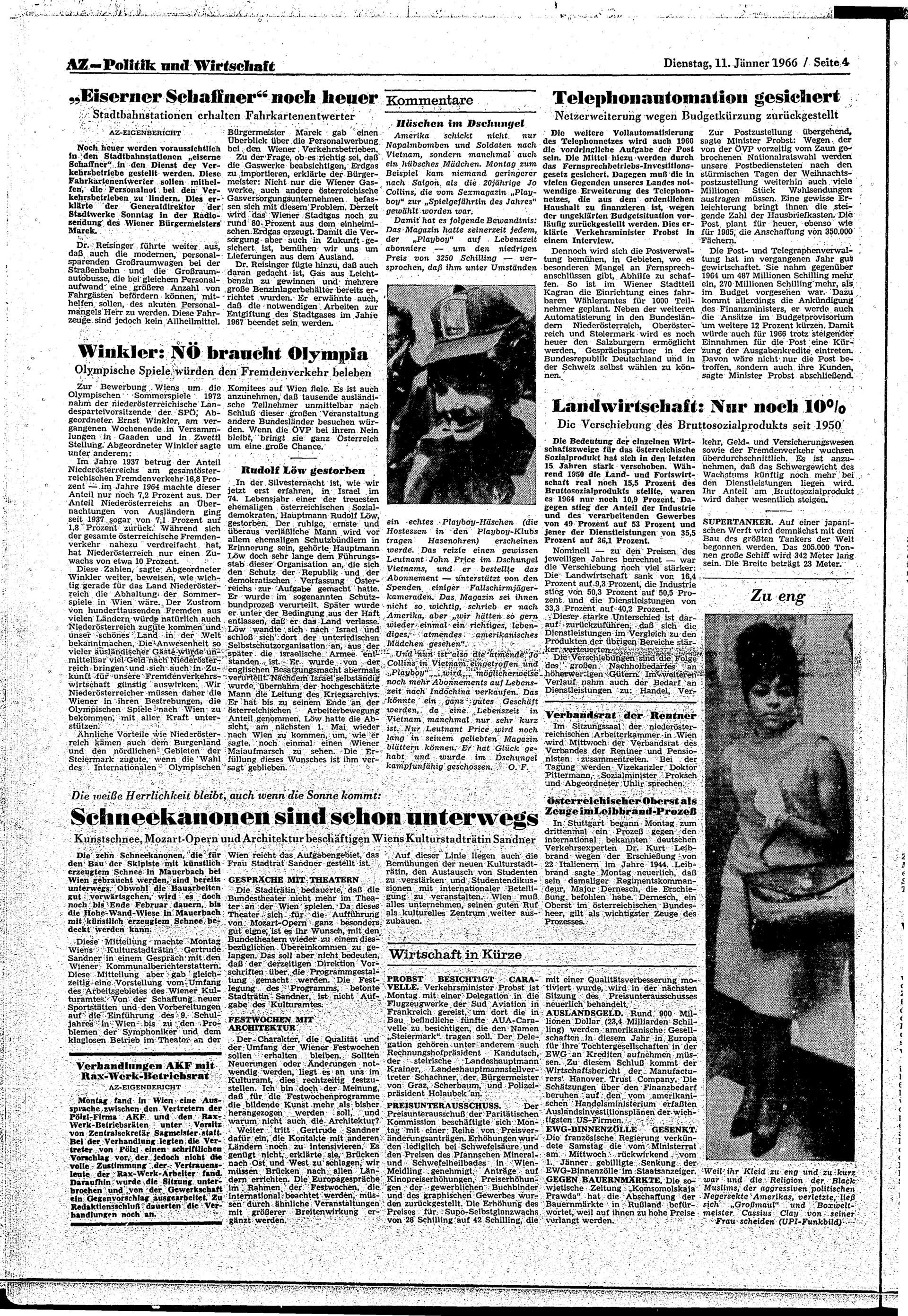 Ausgabe Di. 11.01.1966, Seite 4