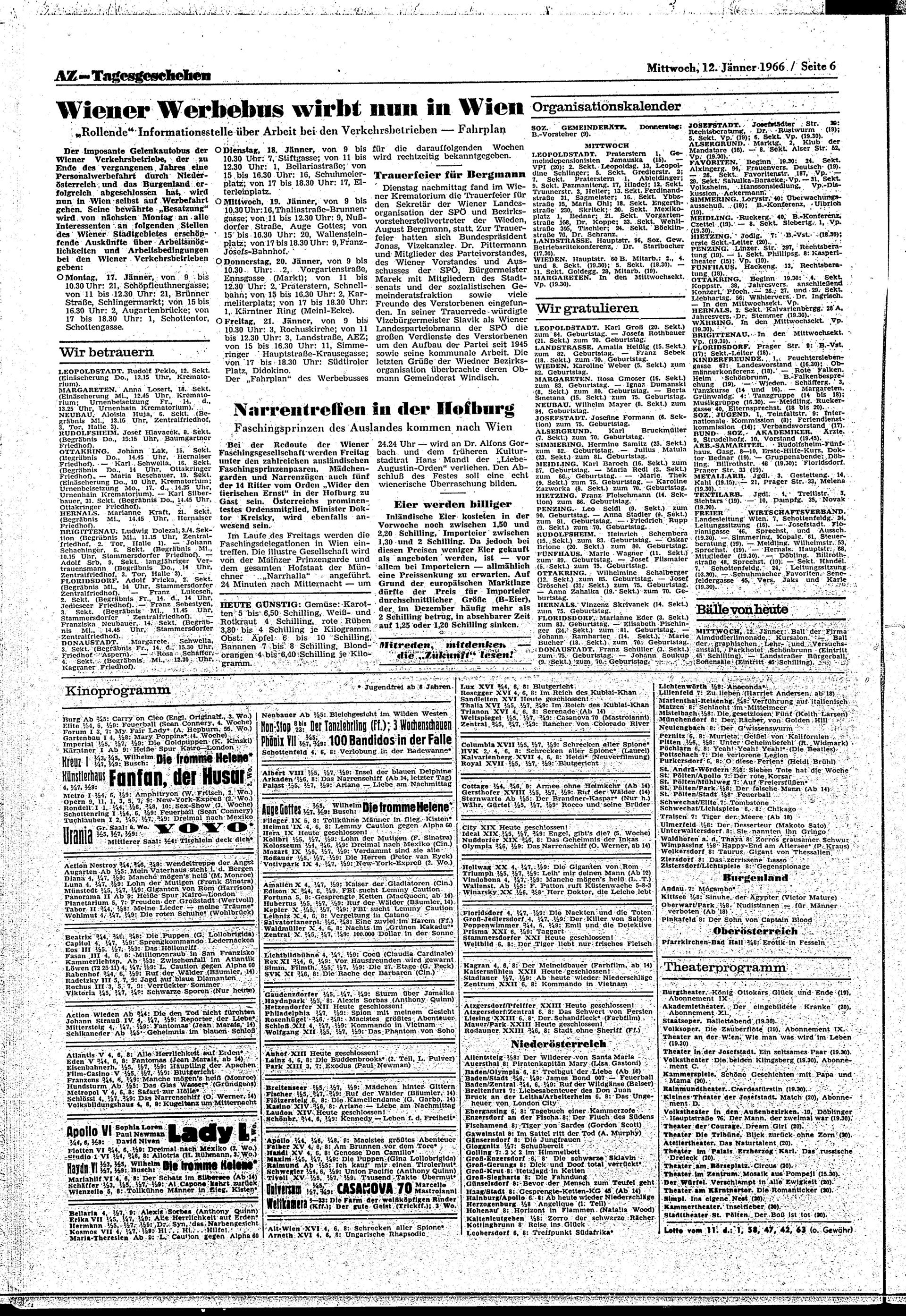 Ausgabe Mi. 12.01.1966, Seite 6