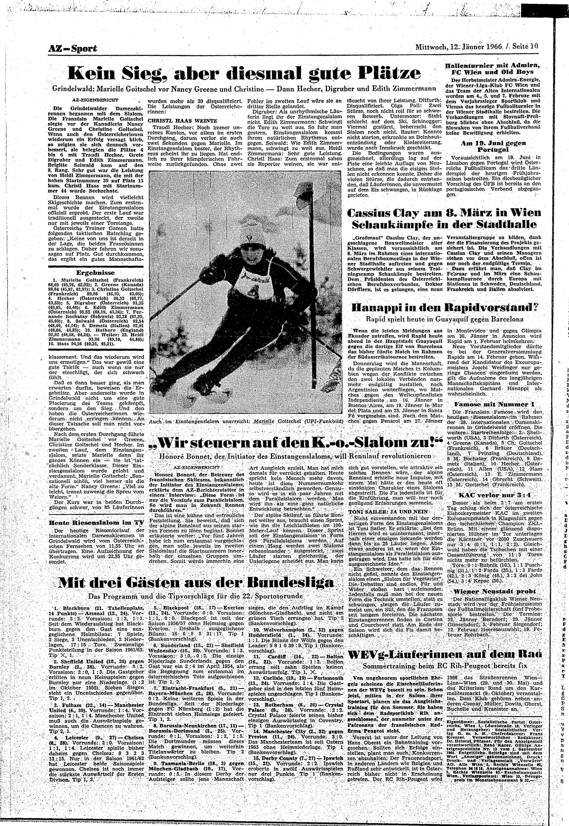 Ausgabe Mi. 12.01.1966, Seite 10