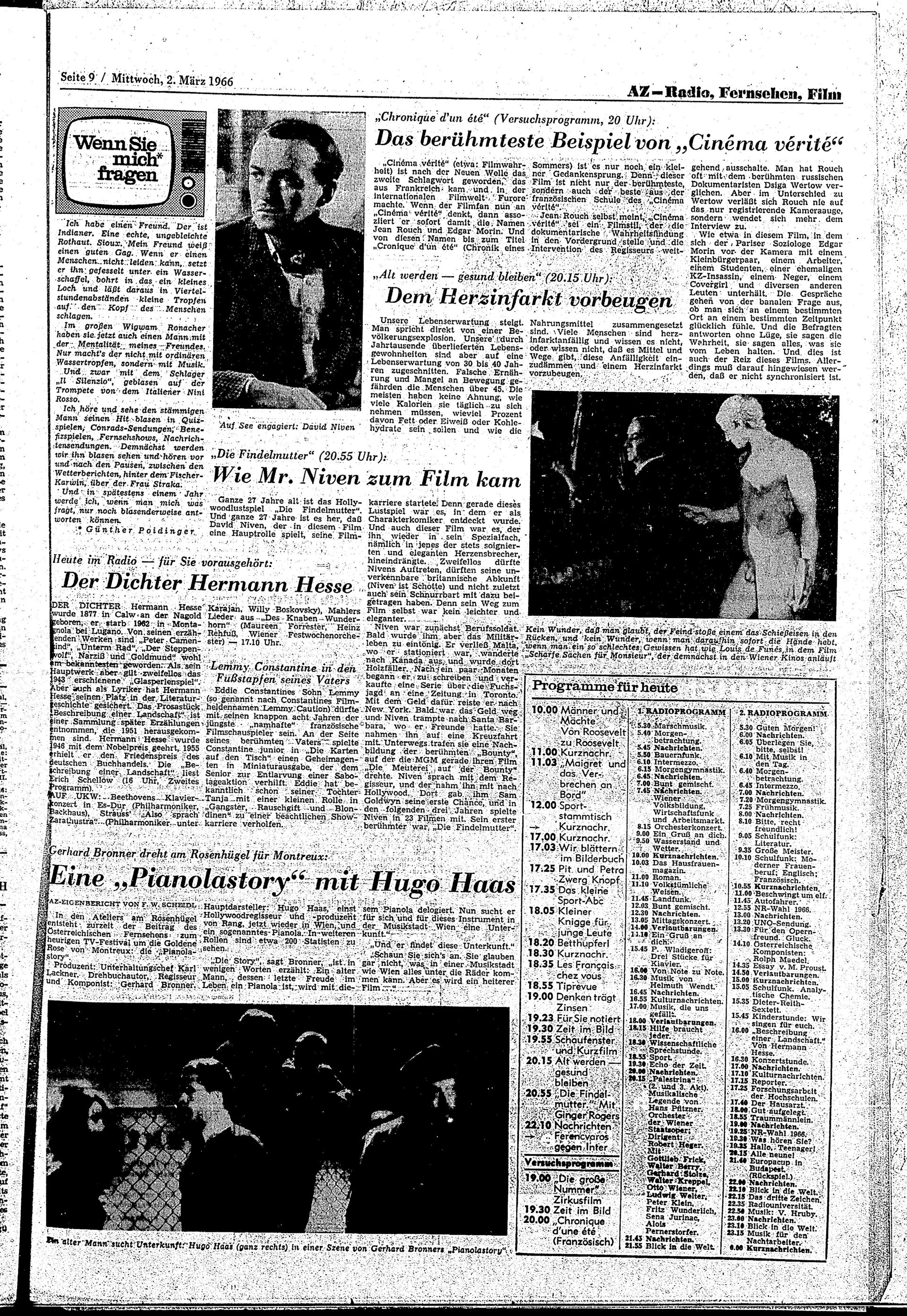 Ausgabe Mi. 02.03.1966, Seite 9