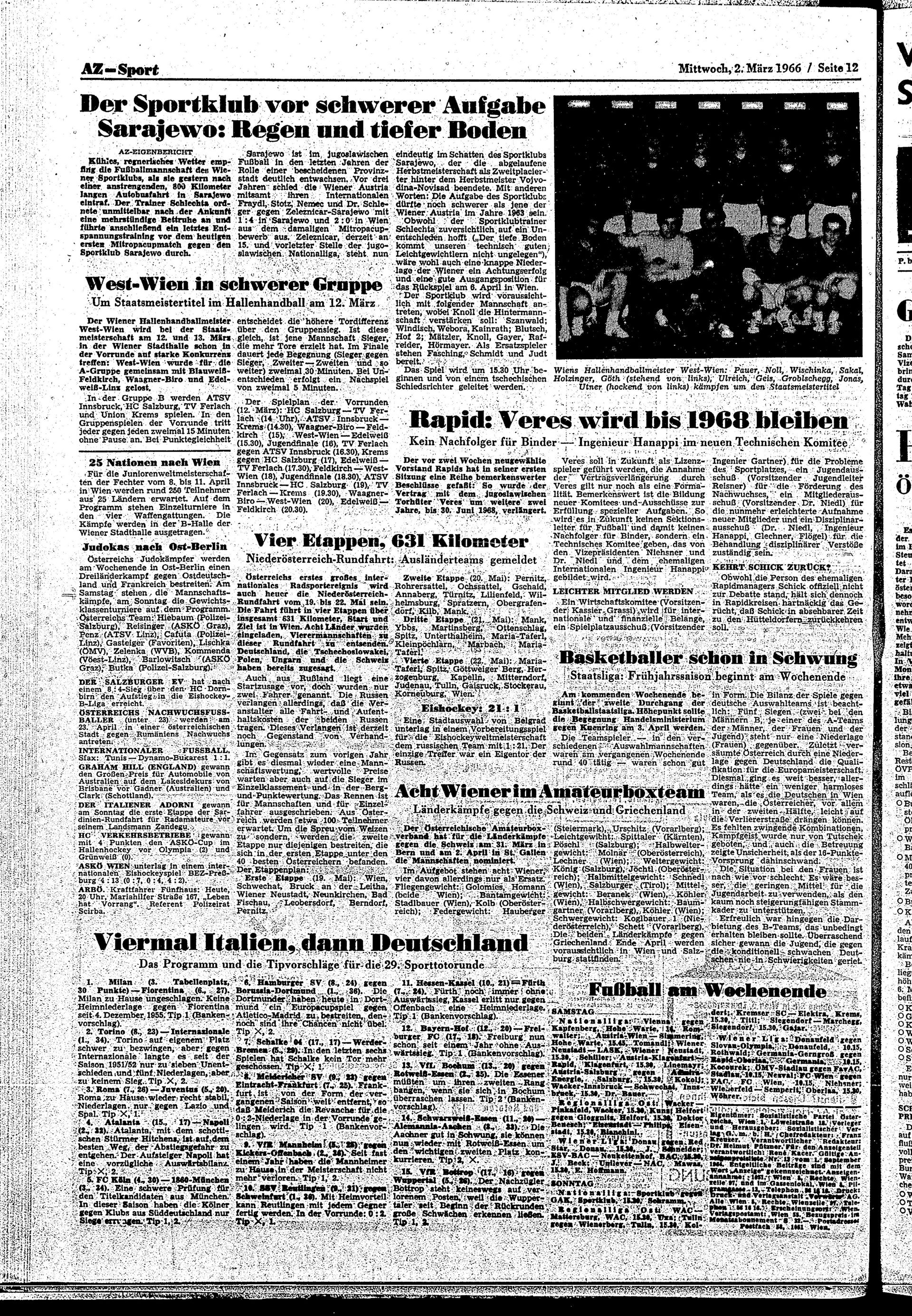 Ausgabe Mi. 02.03.1966, Seite 12