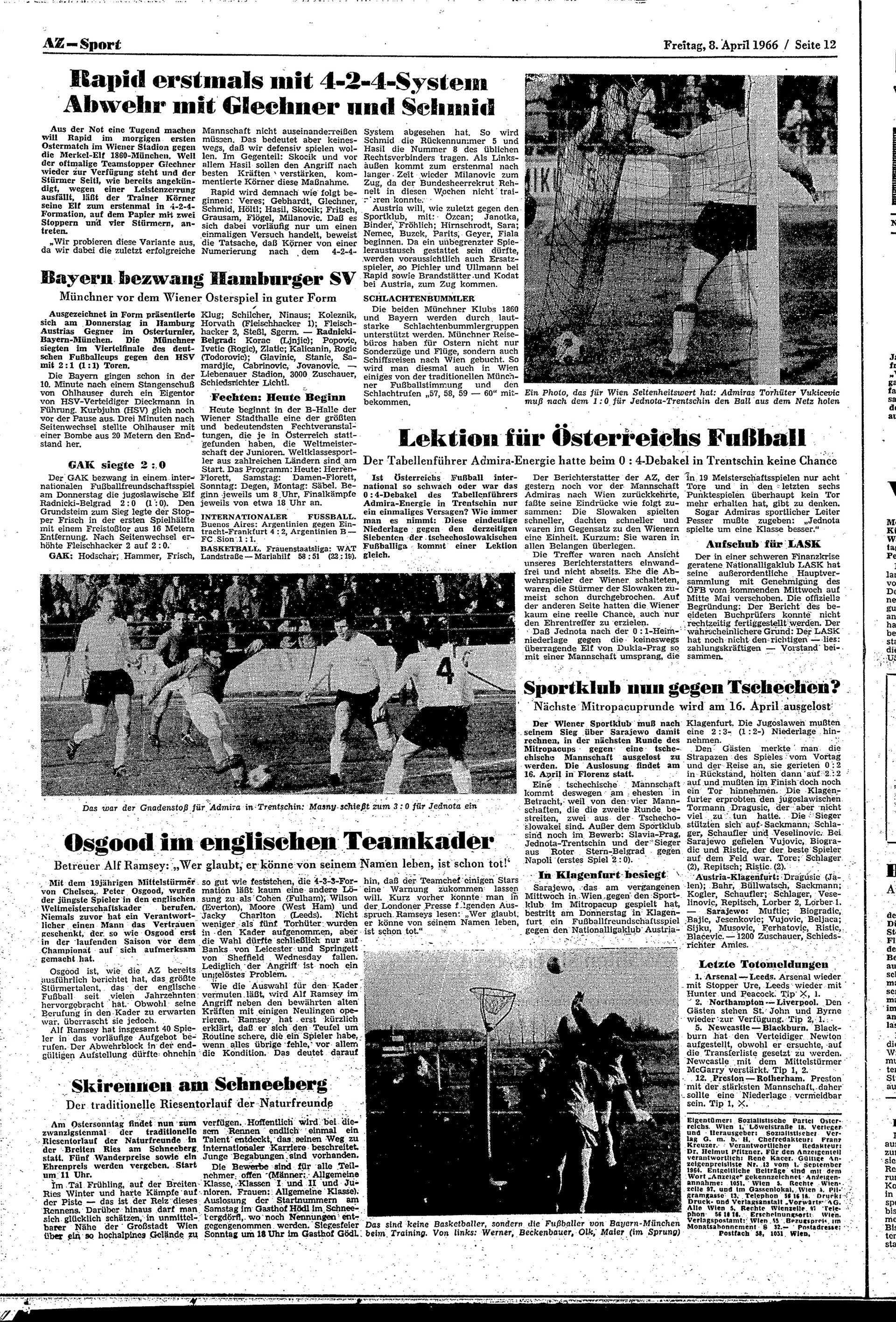 Ausgabe Fr. 08.04.1966, Seite 12