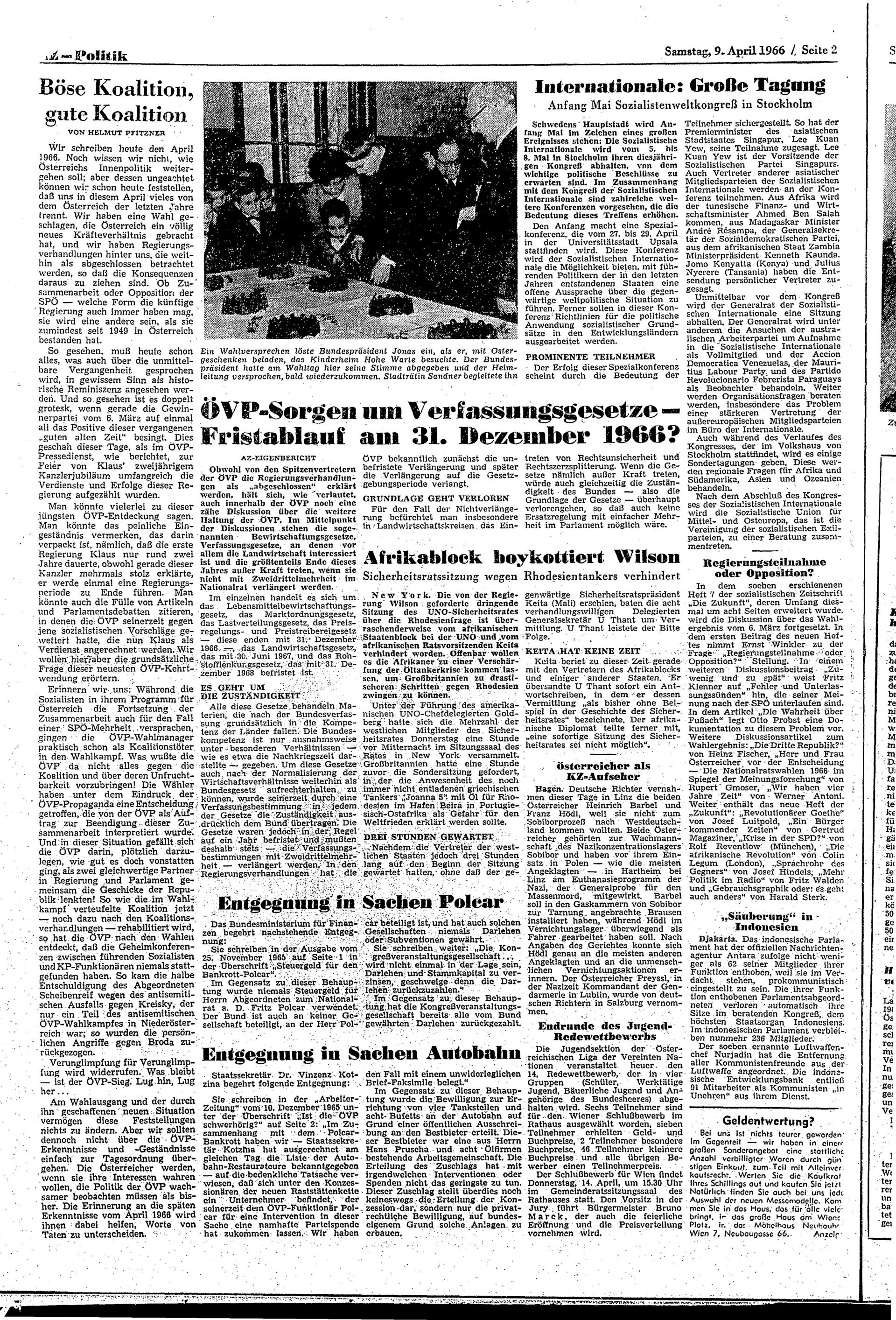 Ausgabe Sa. 09.04.1966, Seite 2