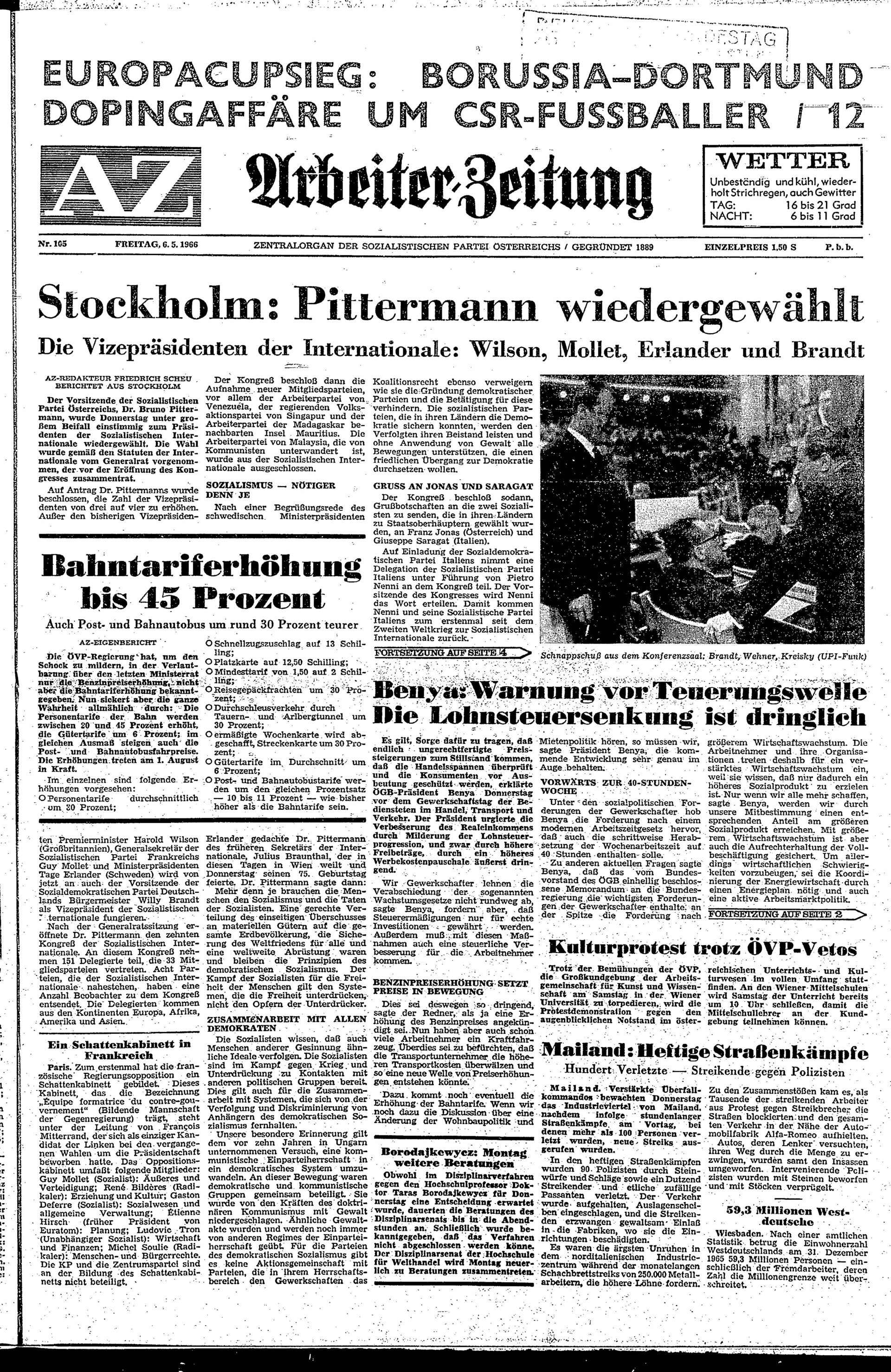 Ausgabe Fr. 06.05.1966, Seite 1