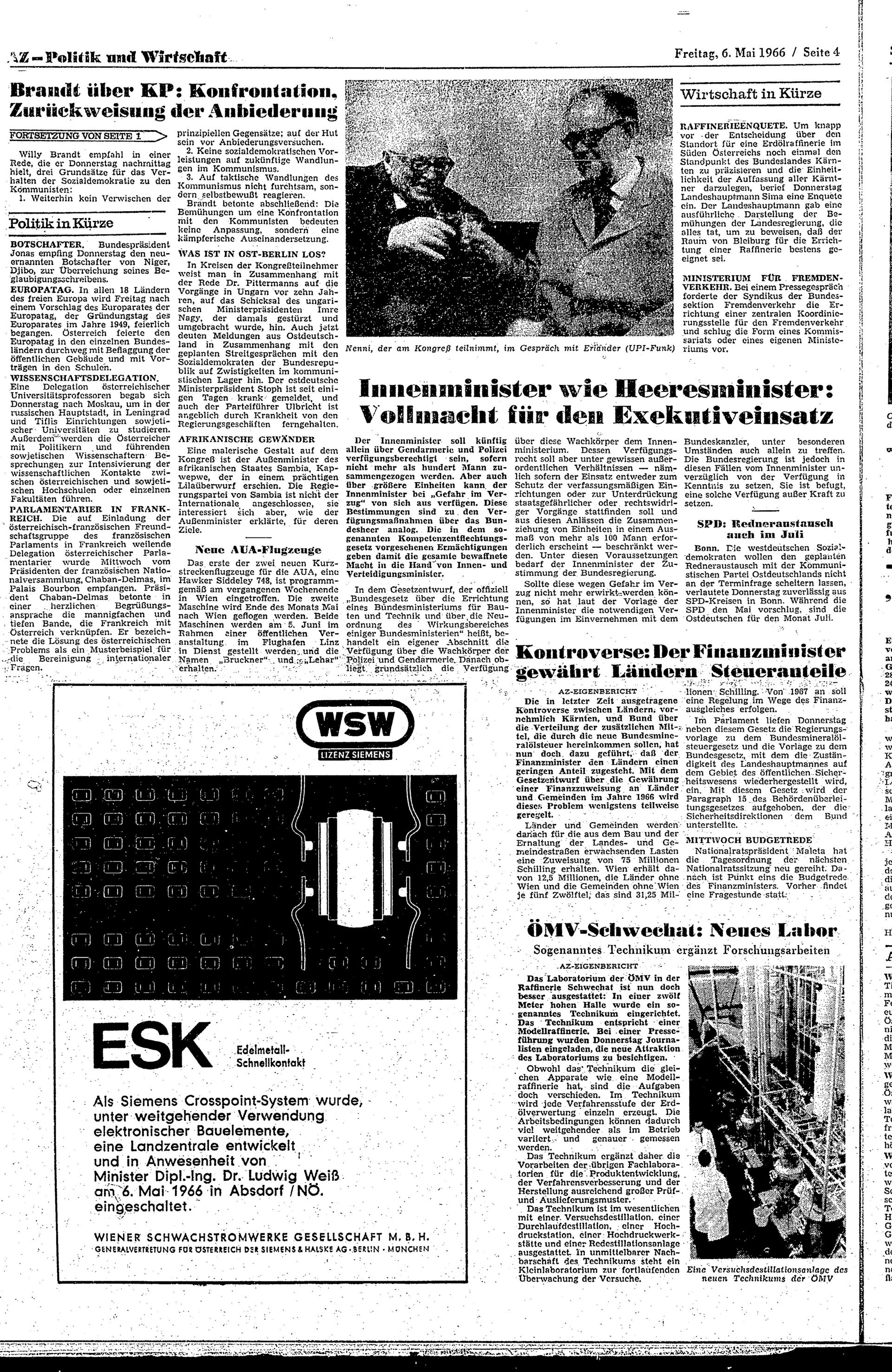 Ausgabe Fr. 06.05.1966, Seite 4