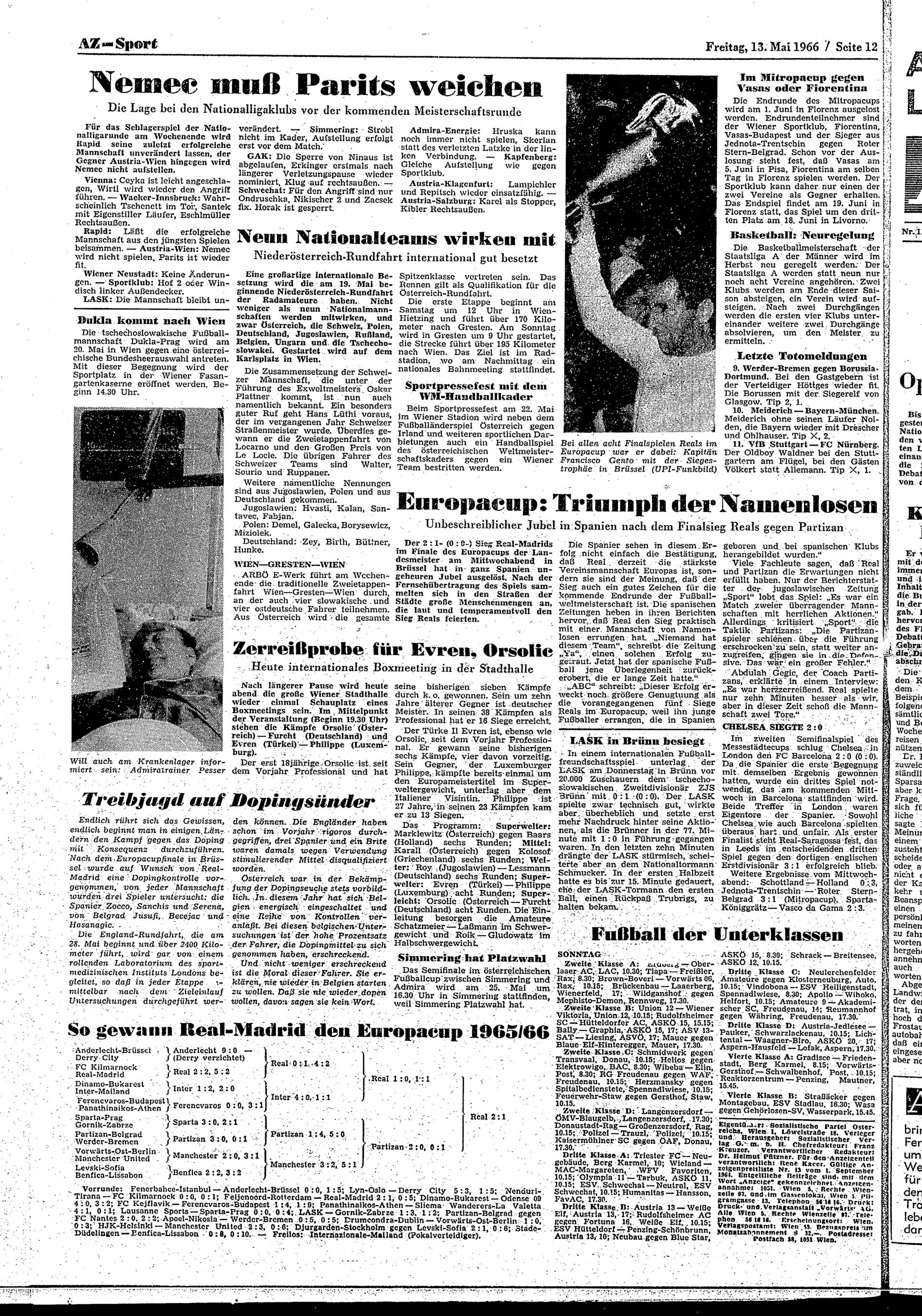 Ausgabe Fr. 13.05.1966, Seite 12
