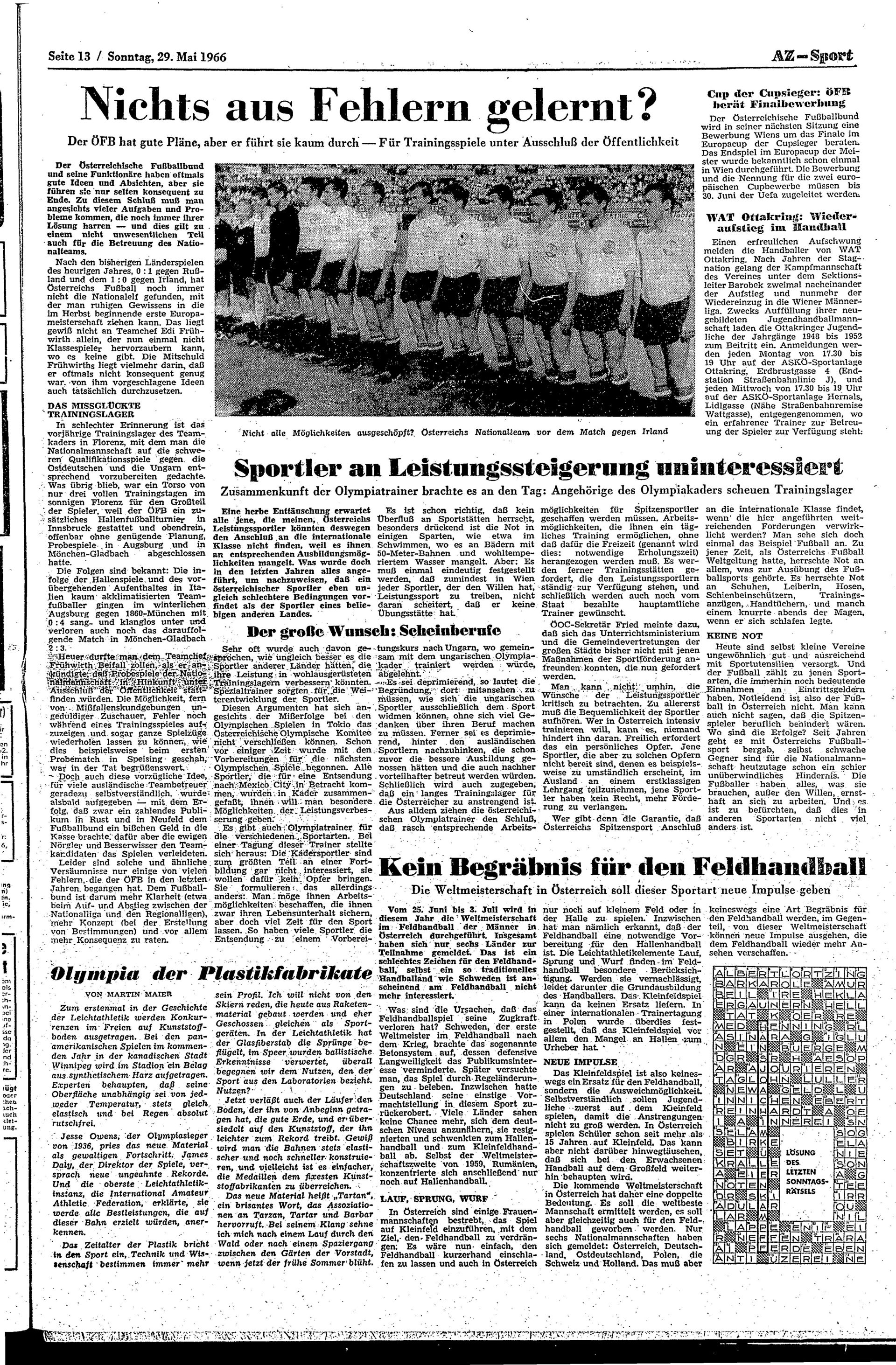 Ausgabe So. 29.05.1966, Seite 13