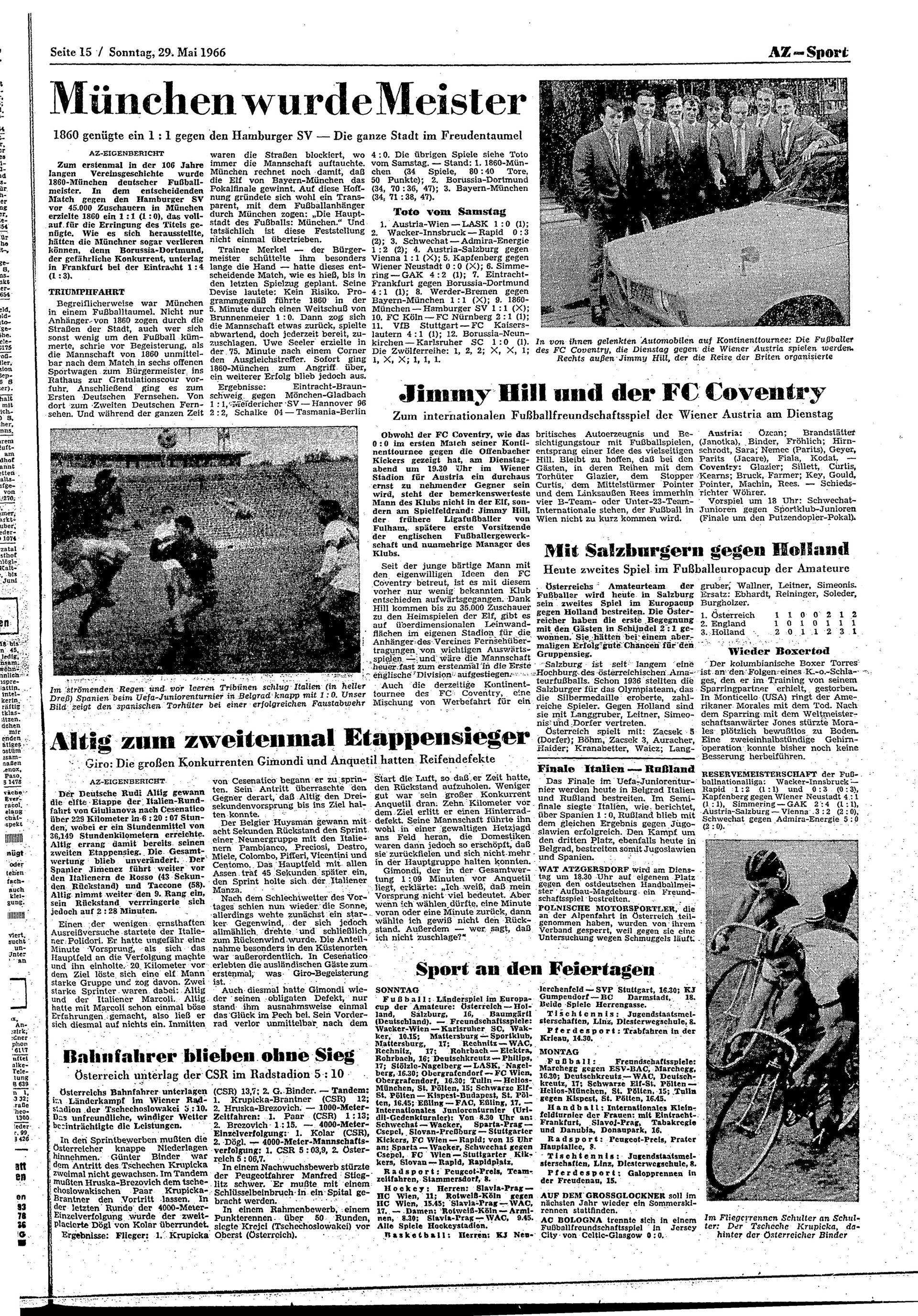 Ausgabe So. 29.05.1966, Seite 15