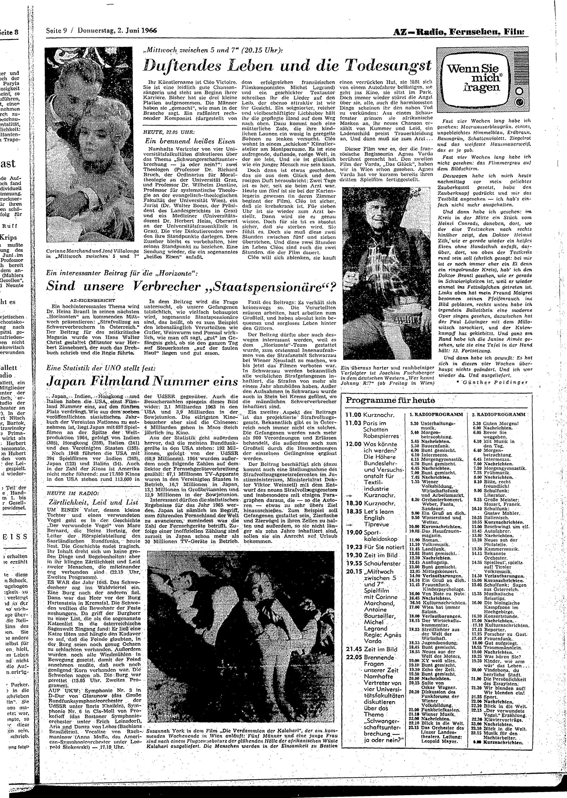 Ausgabe Do. 02.06.1966, Seite 9