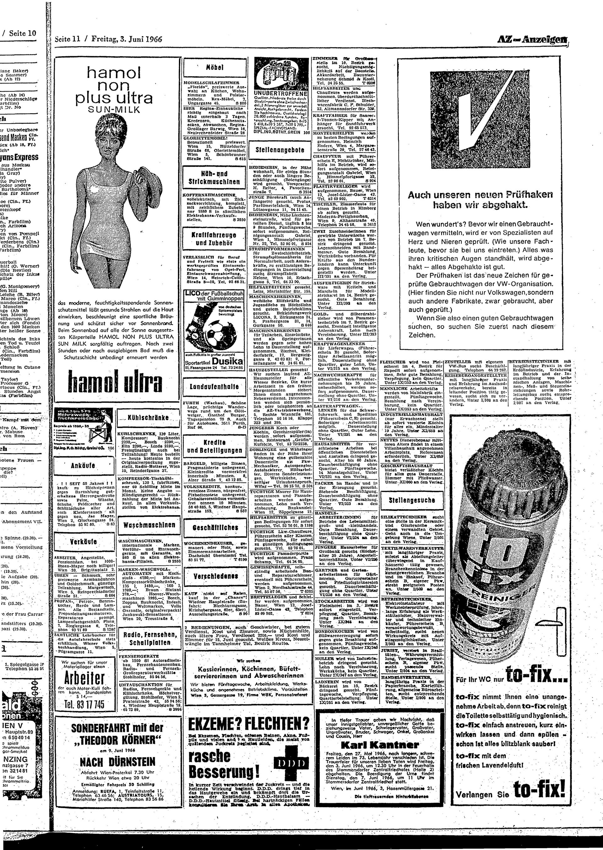 Ausgabe Fr. 03.06.1966, Seite 11