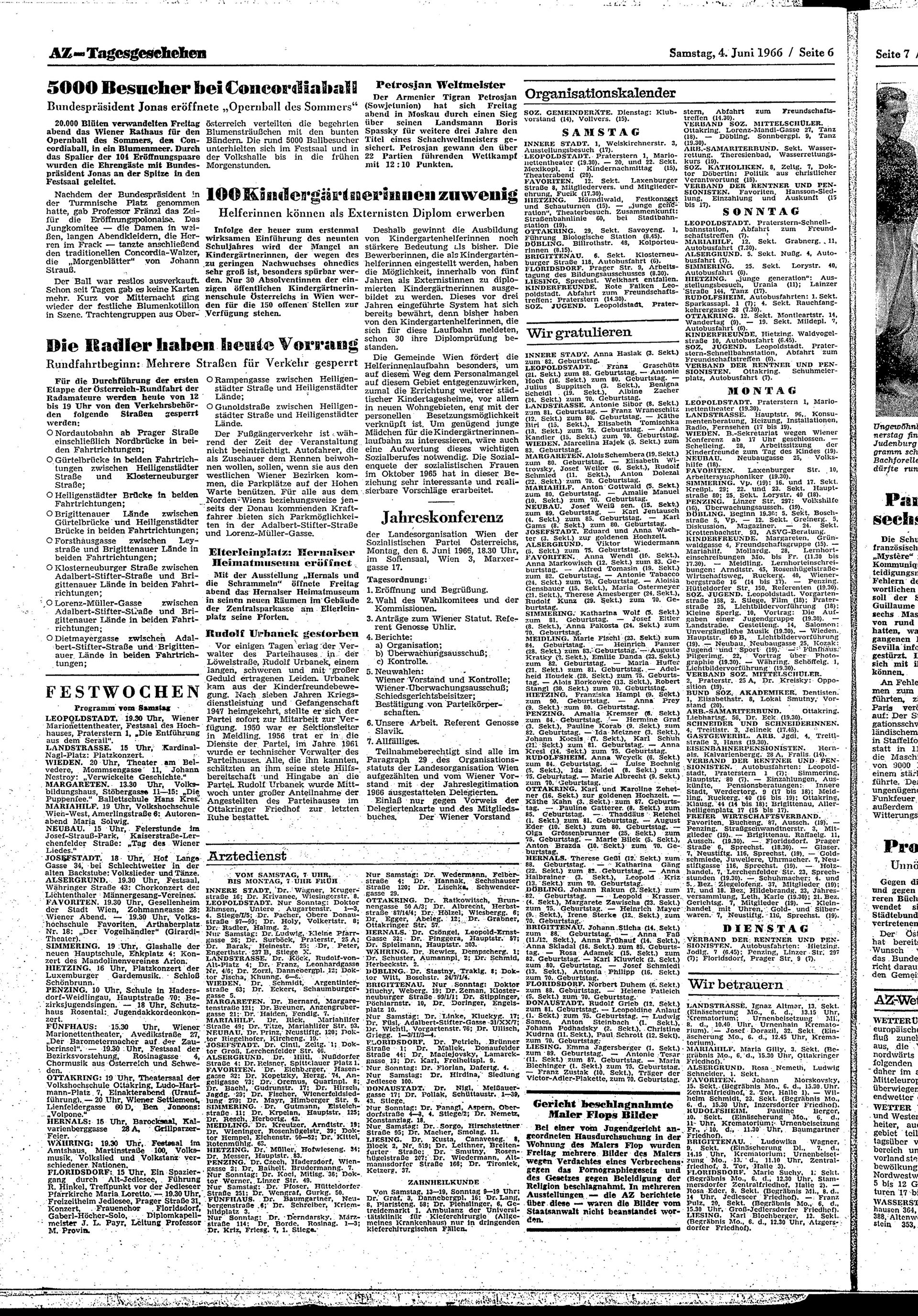 Ausgabe Sa. 04.06.1966, Seite 6