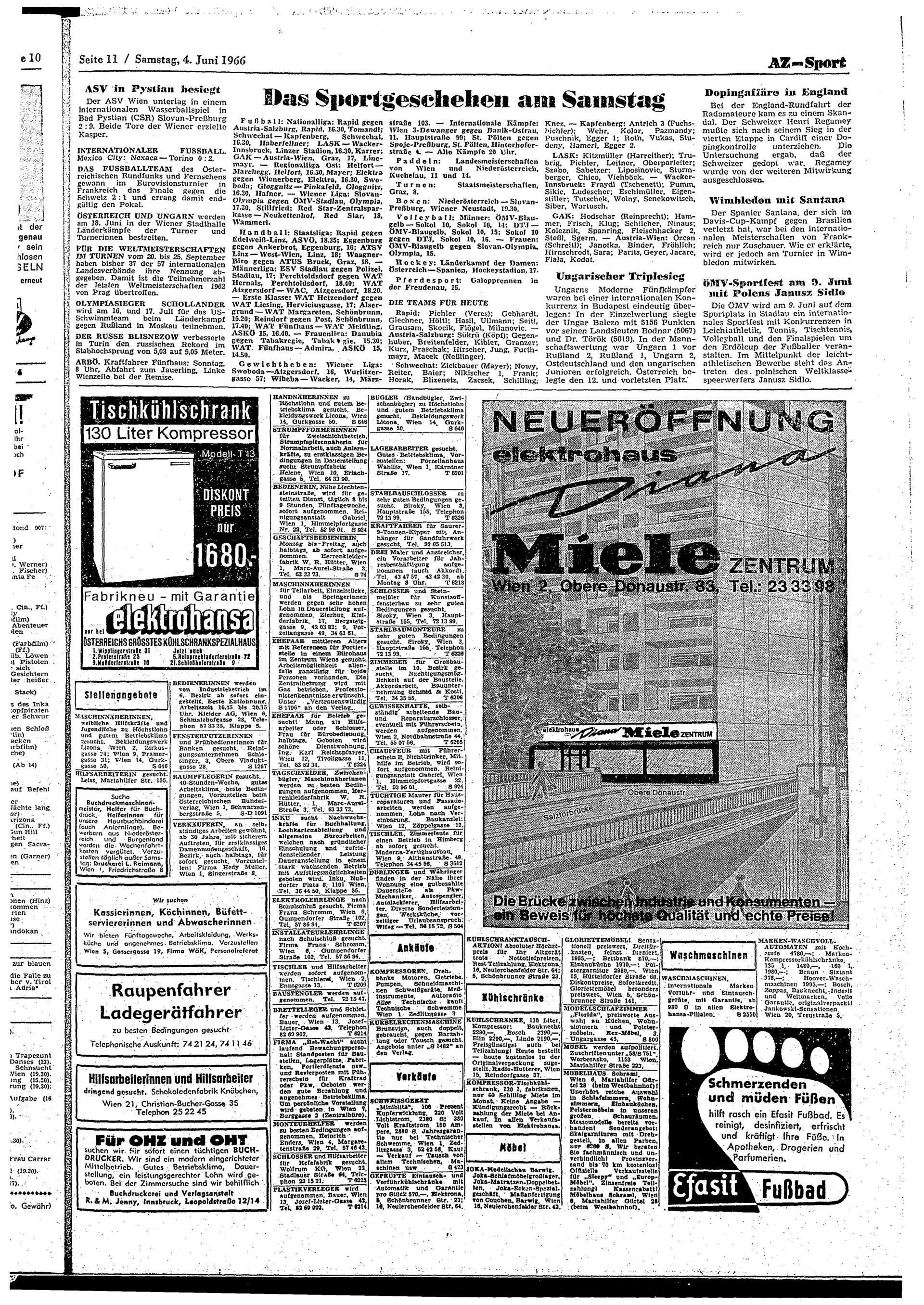 Ausgabe Sa. 04.06.1966, Seite 11