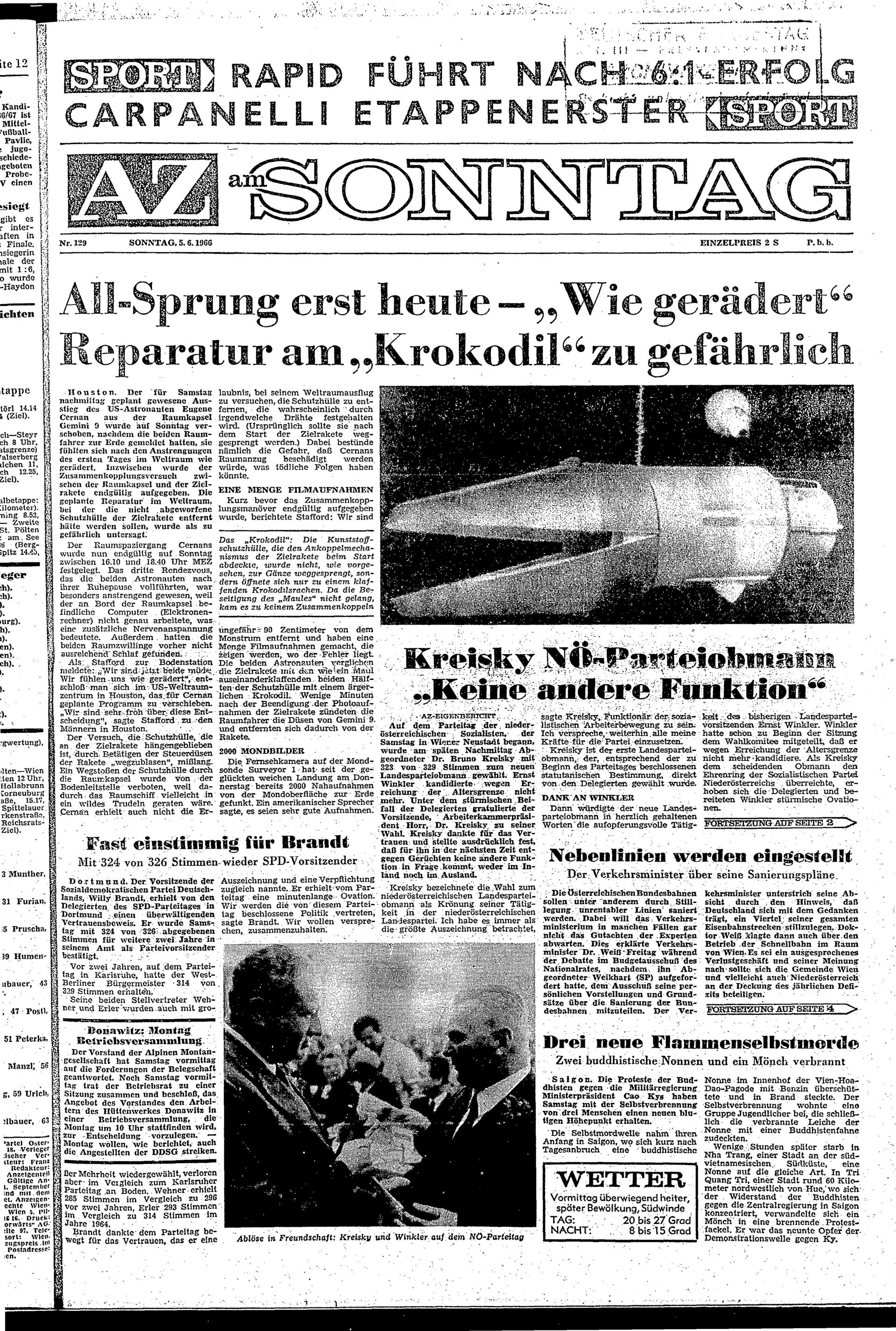Ausgabe So. 05.06.1966, Seite 1