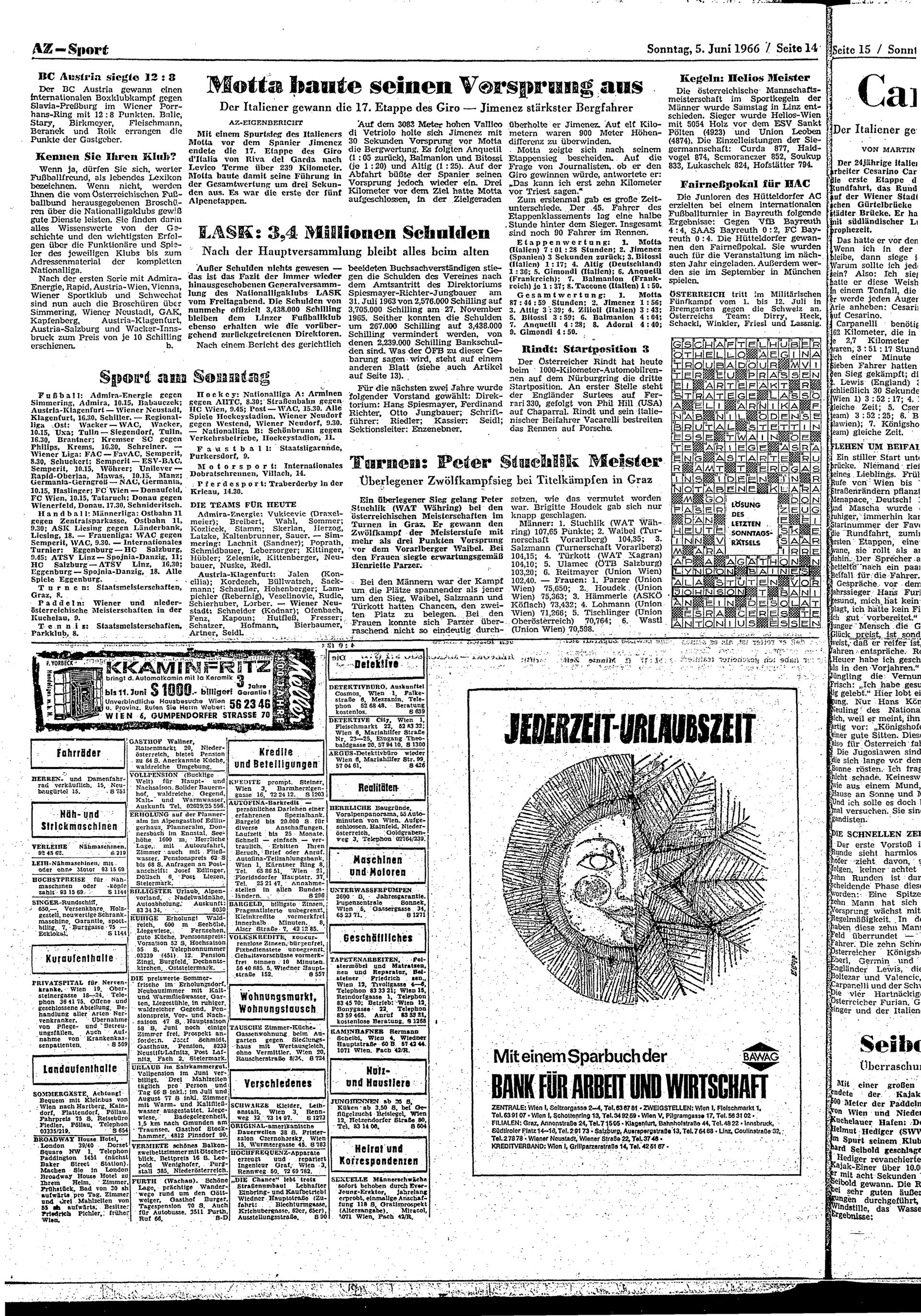Ausgabe So. 05.06.1966, Seite 14