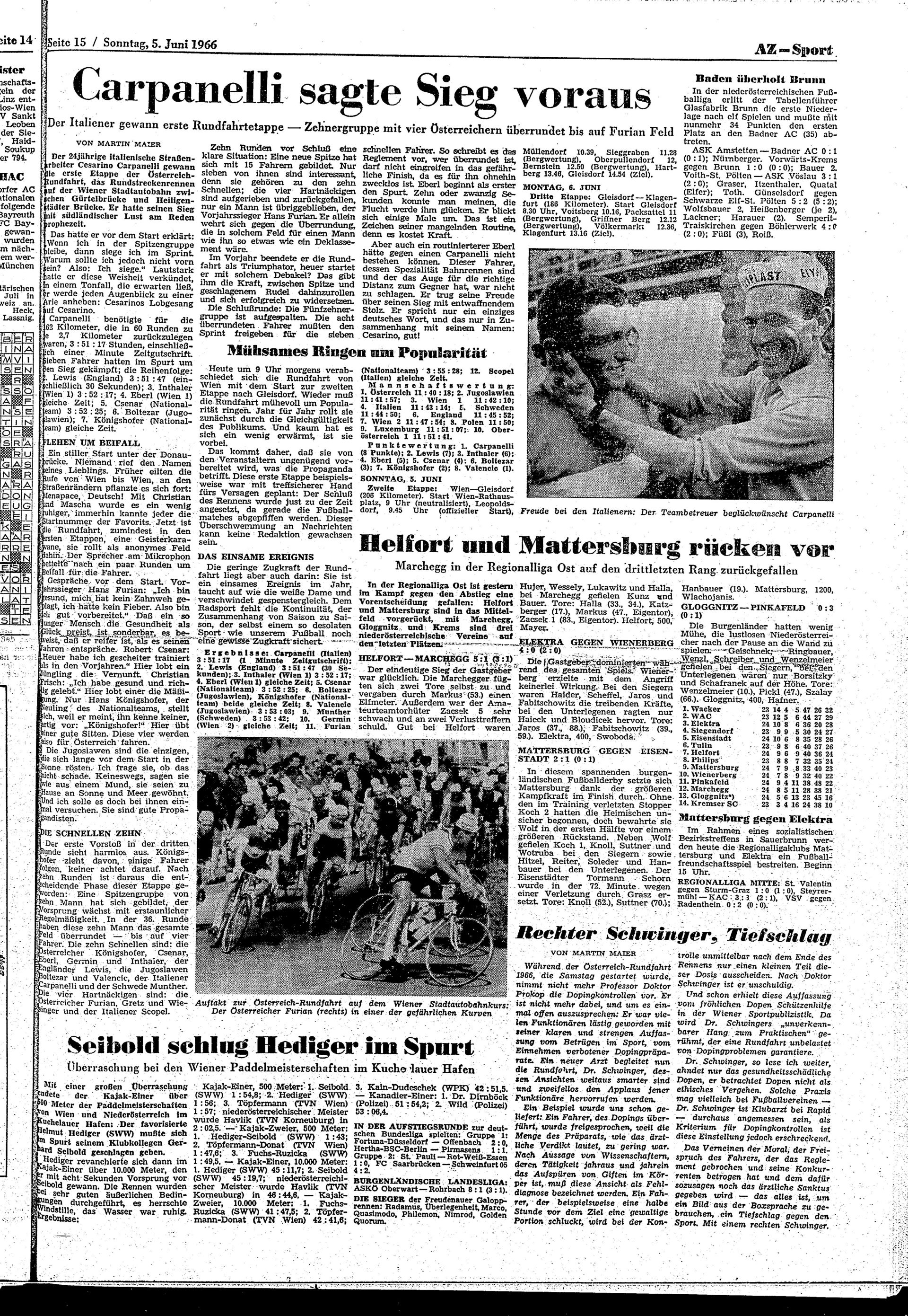 Ausgabe So. 05.06.1966, Seite 15