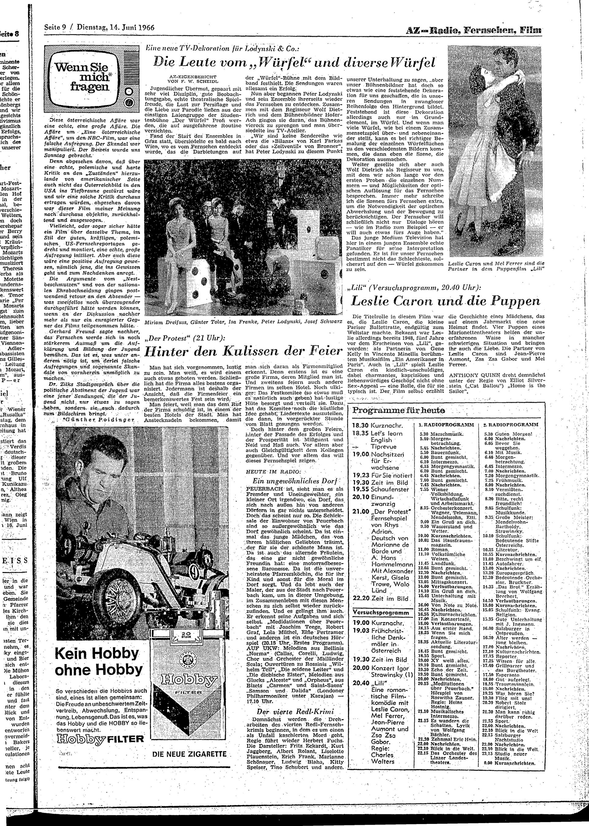 Ausgabe Di. 14.06.1966, Seite 9