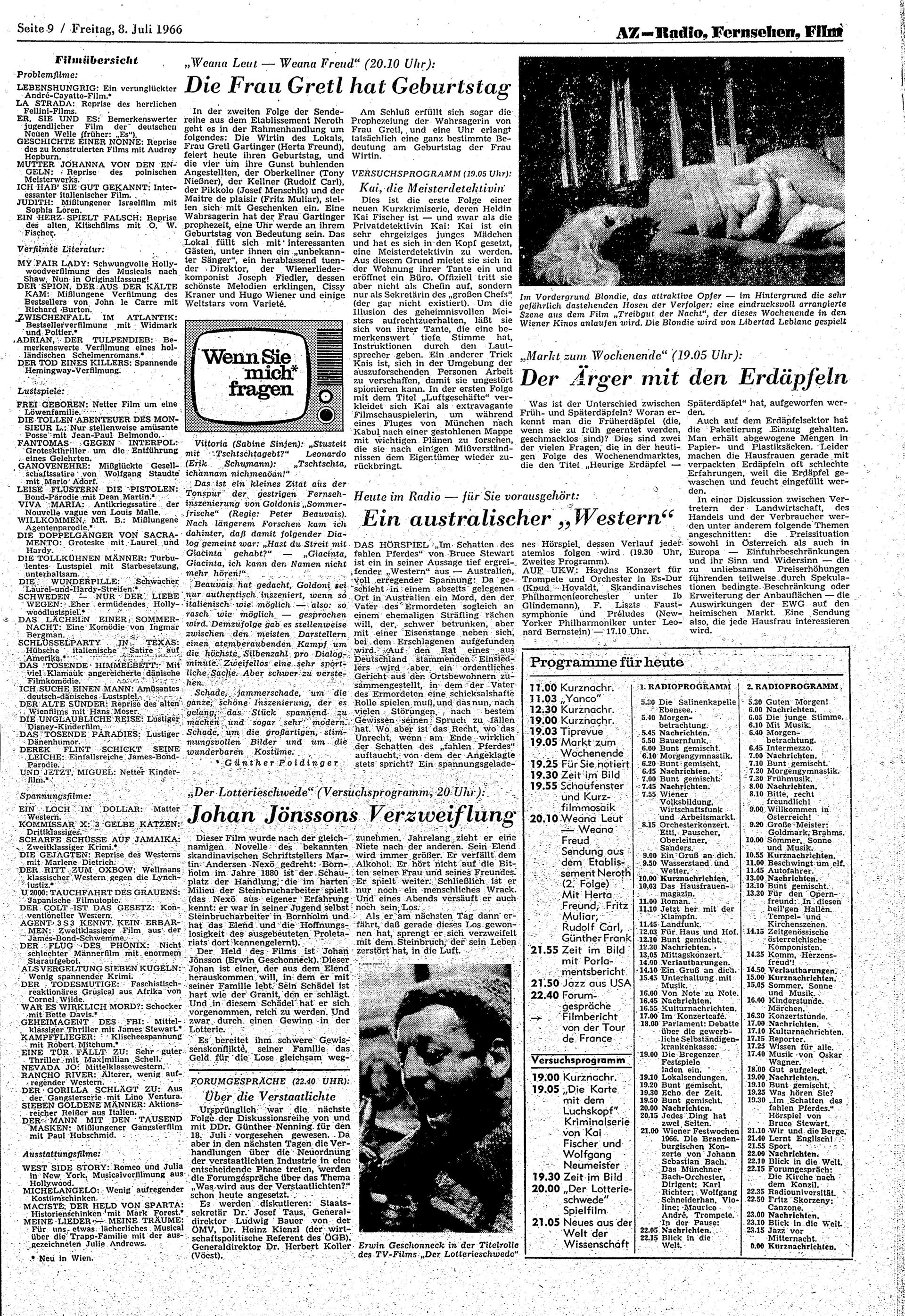 Ausgabe Fr. 08.07.1966, Seite 9