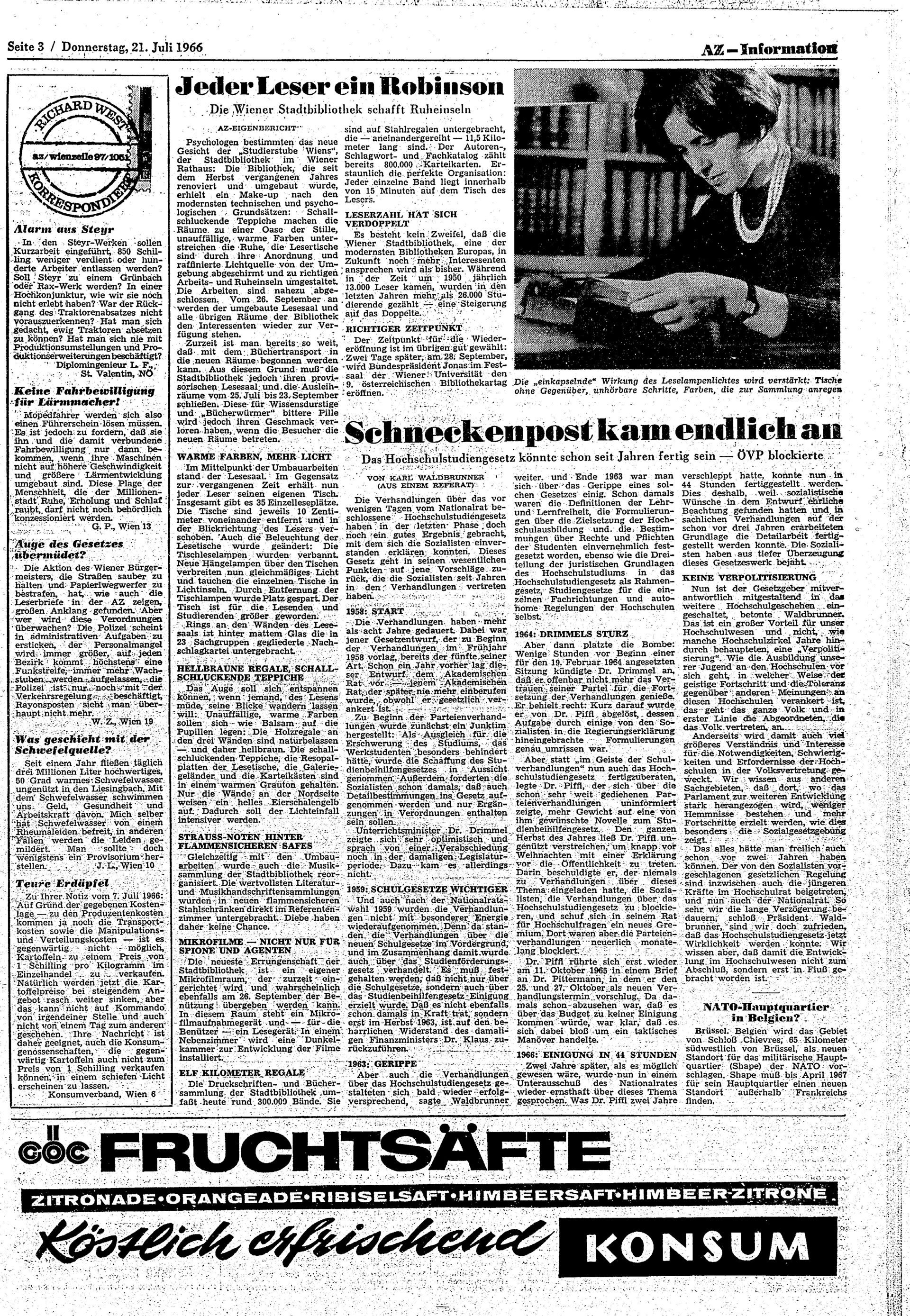 Ausgabe Do. 21.07.1966, Seite 3
