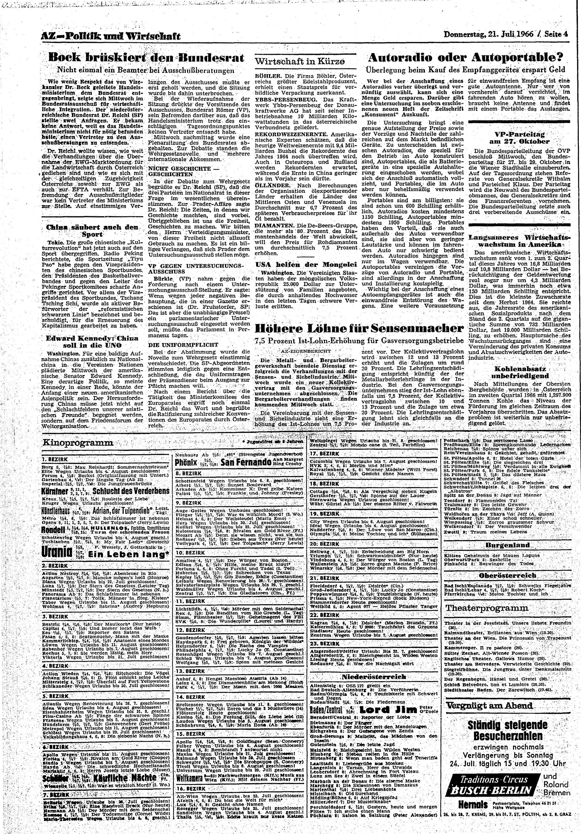 Ausgabe Do. 21.07.1966, Seite 4