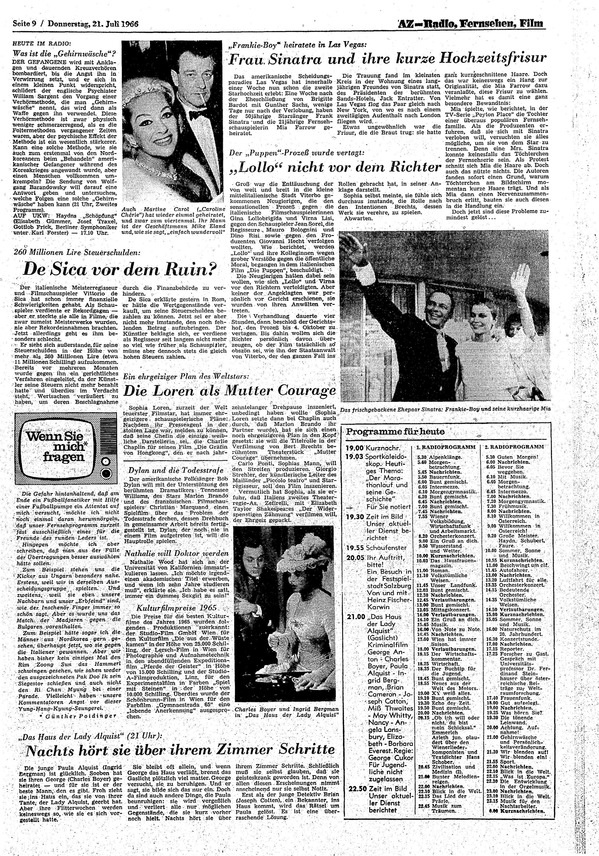 Ausgabe Do. 21.07.1966, Seite 9