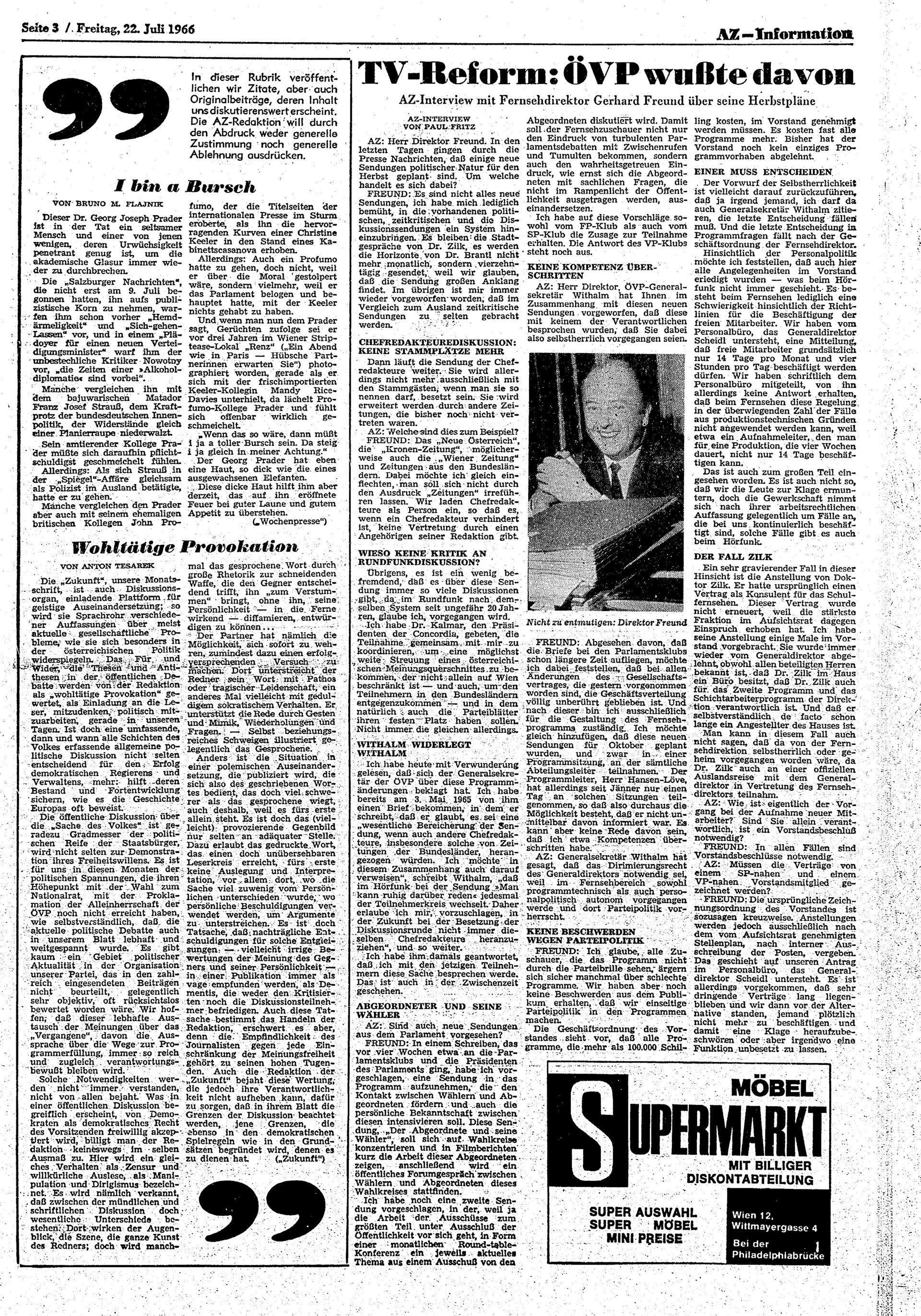Ausgabe Fr. 22.07.1966, Seite 3