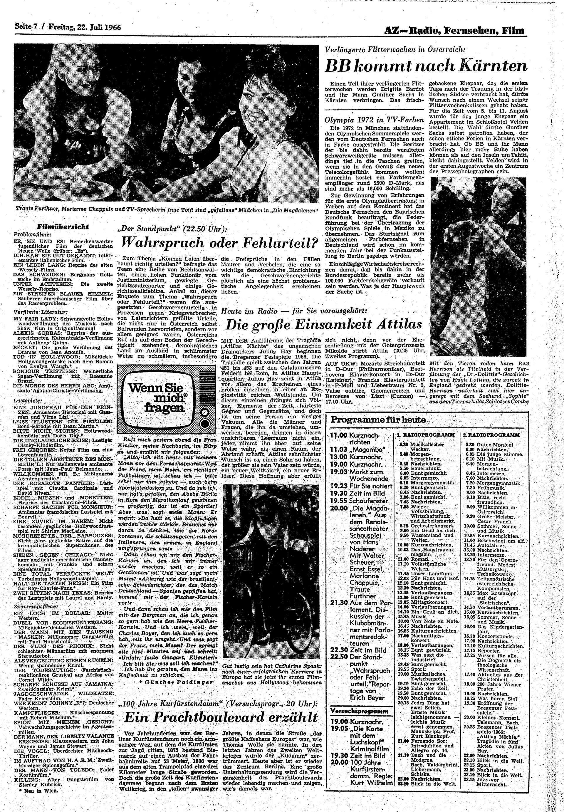 Ausgabe Fr. 22.07.1966, Seite 7