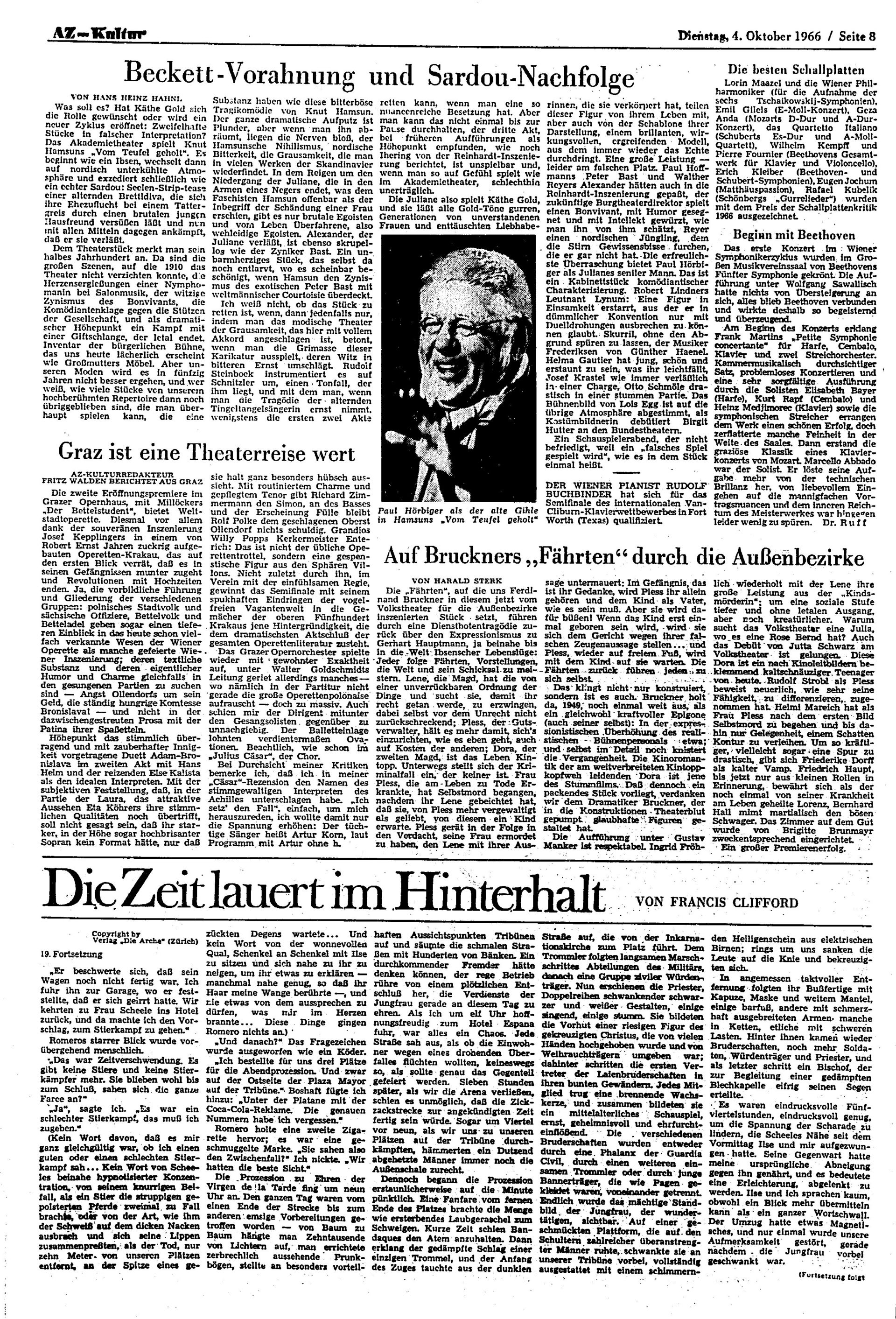 Ausgabe Di. 04.10.1966, Seite 8