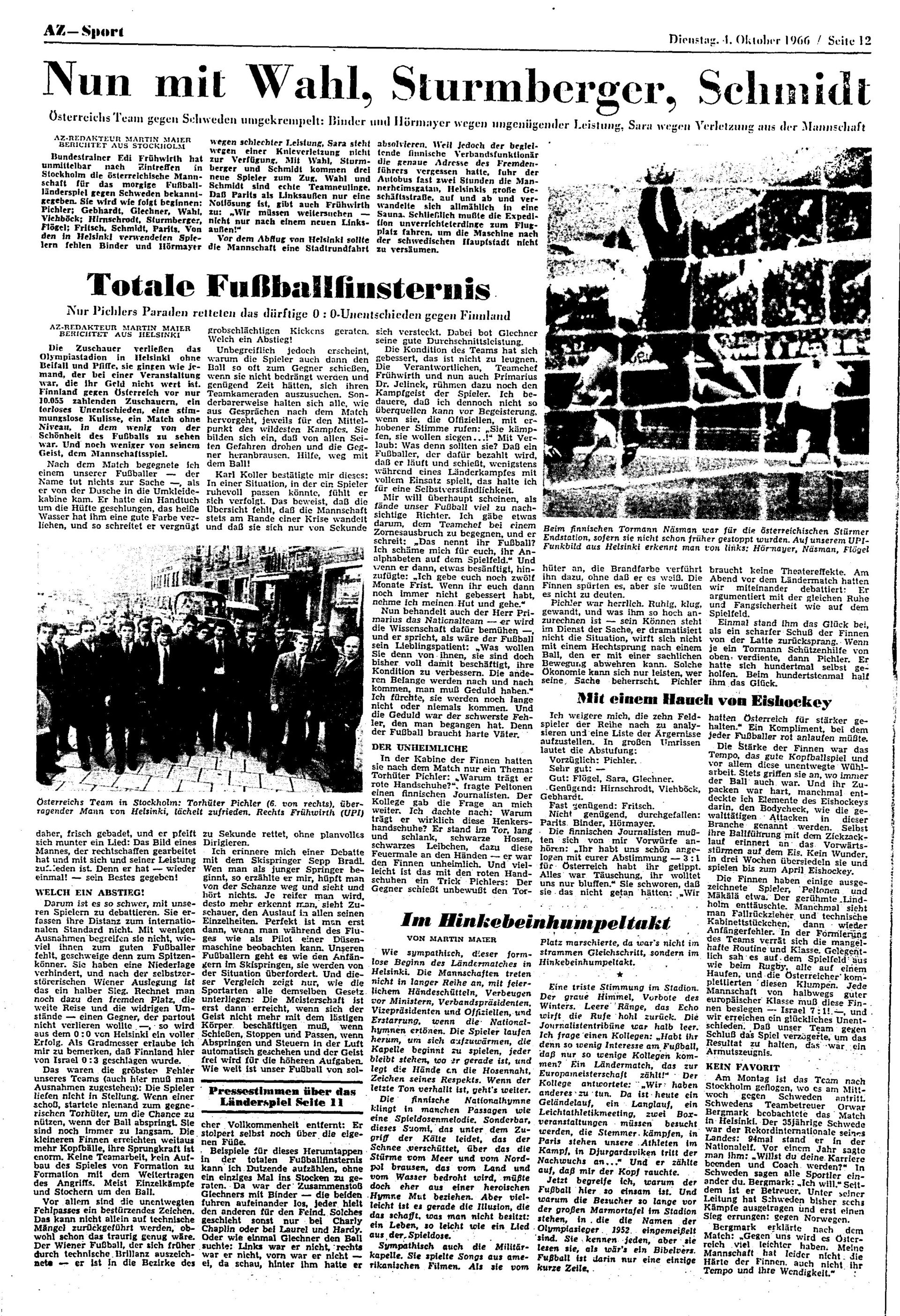 Ausgabe Di. 04.10.1966, Seite 12