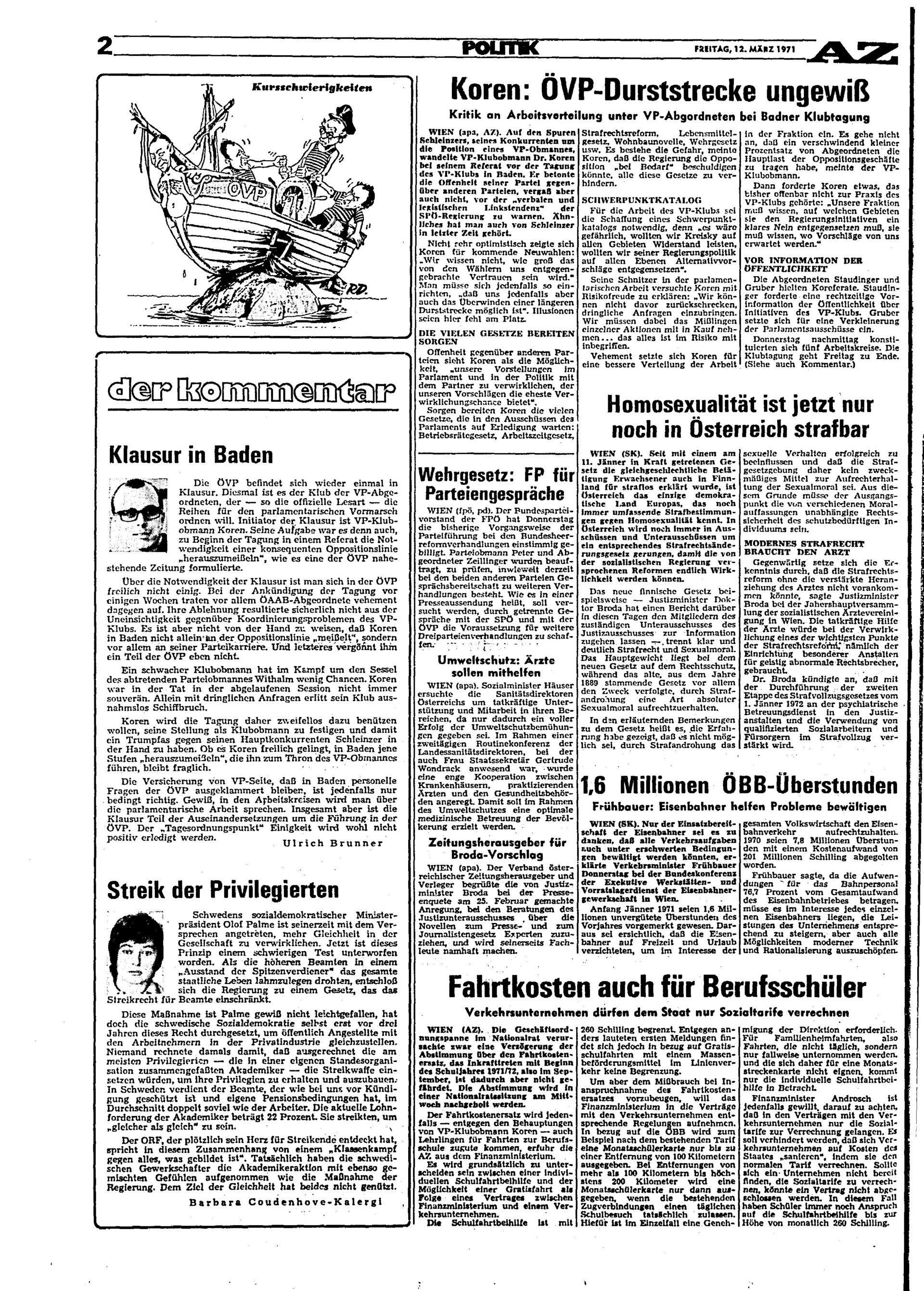 Ausgabe Fr. 12.03.1971, Seite 2