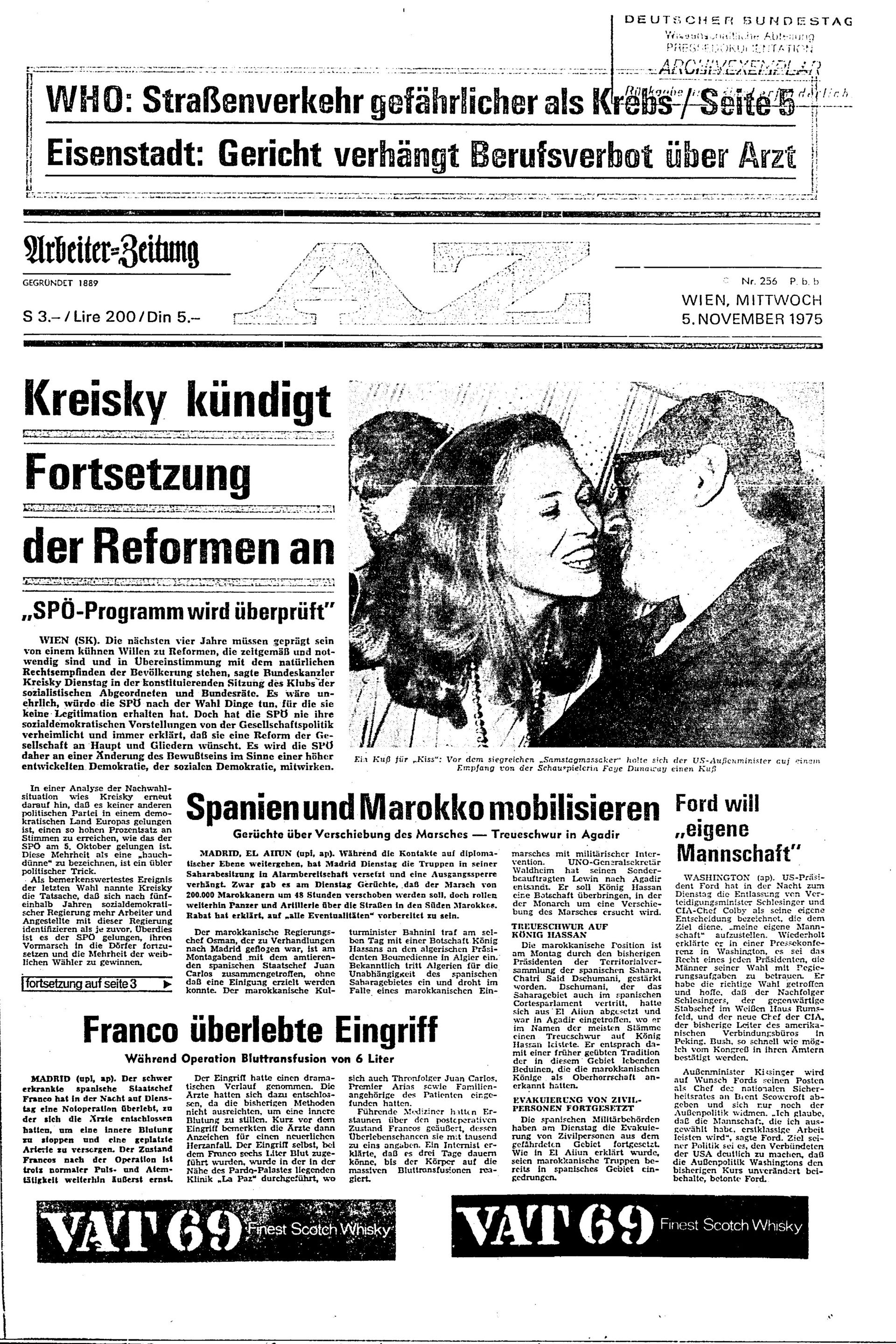 Ausgabe Mi. 05.11.1975, Seite 1