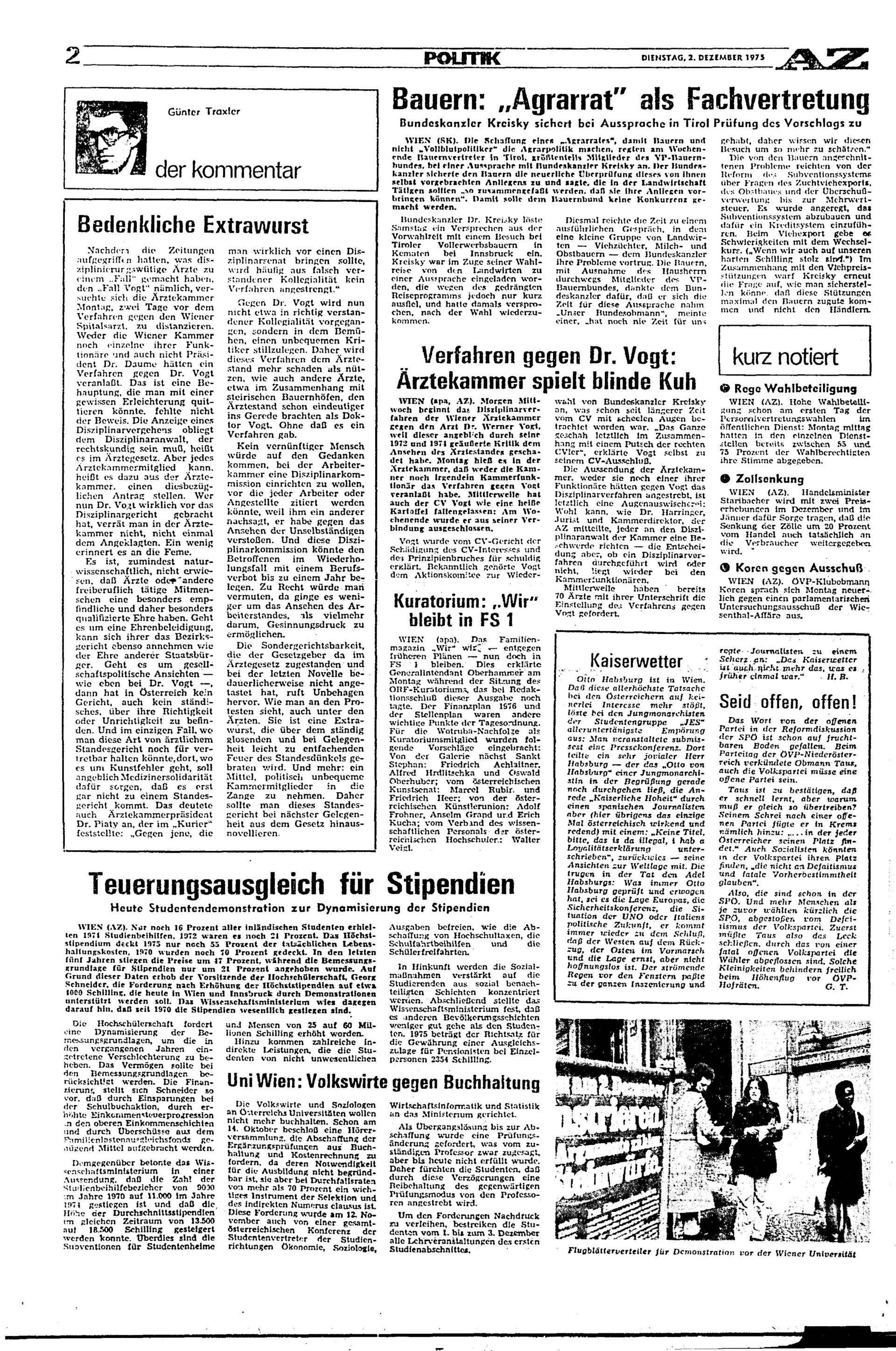 Ausgabe Di. 02.12.1975, Seite 2