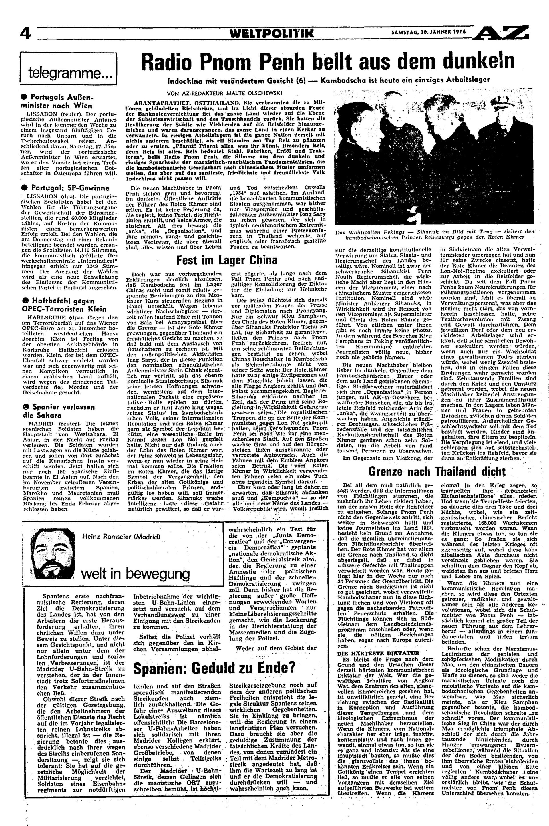 Ausgabe Sa. 10.01.1976, Seite 4