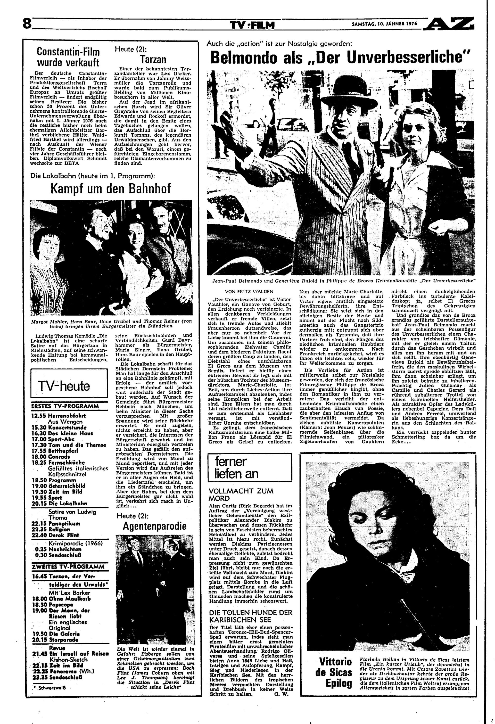 Ausgabe Sa. 10.01.1976, Seite 8
