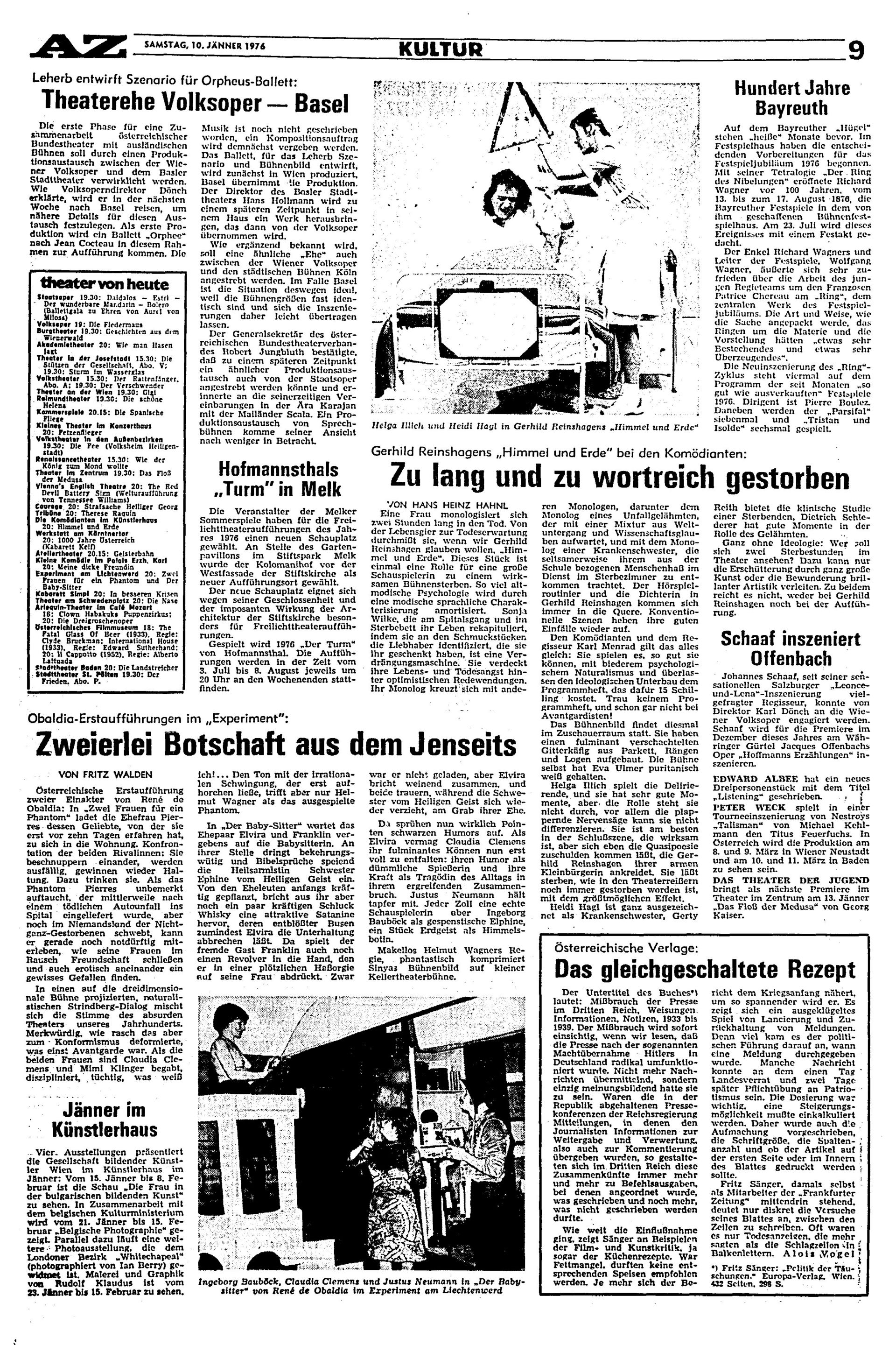 Ausgabe Sa. 10.01.1976, Seite 9