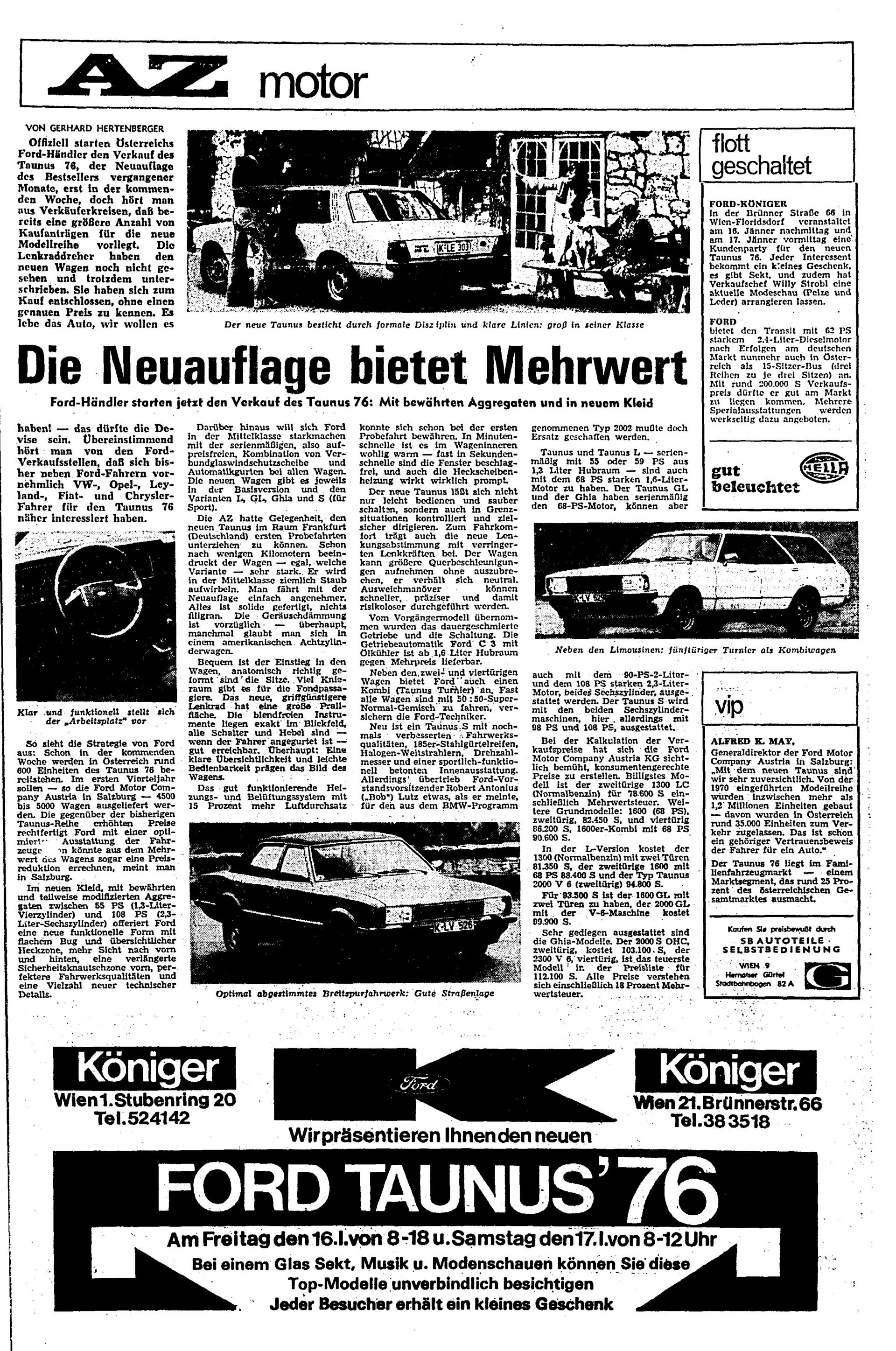 Ausgabe Sa. 10.01.1976, Seite 15