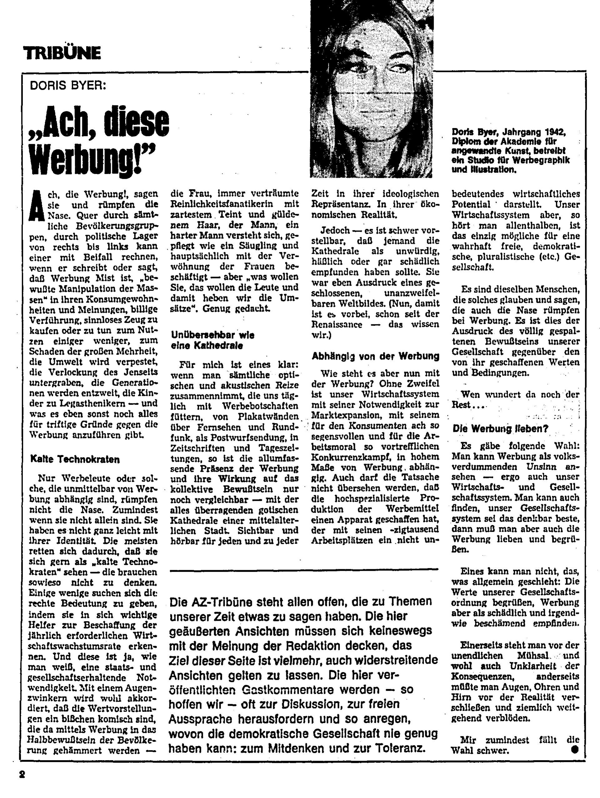 AZ Journal Sa. 10.01.1976, Seite 2