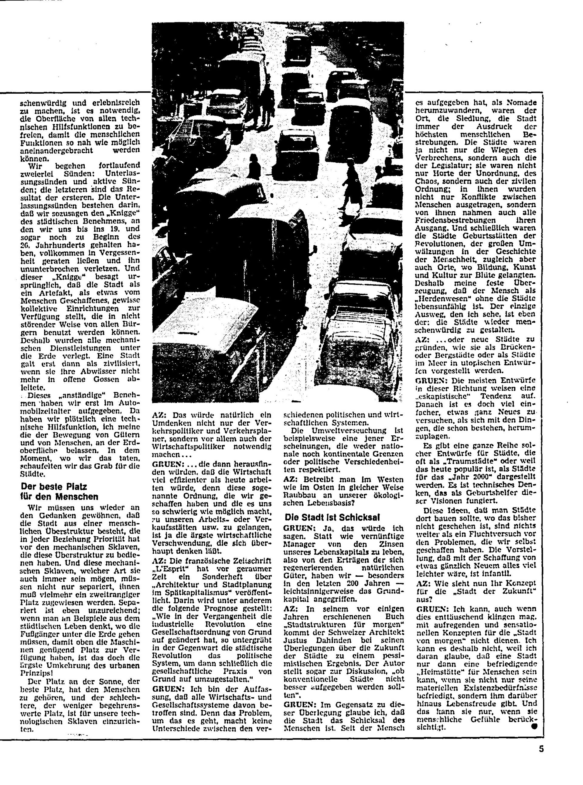 AZ Journal Sa. 10.01.1976, Seite 5