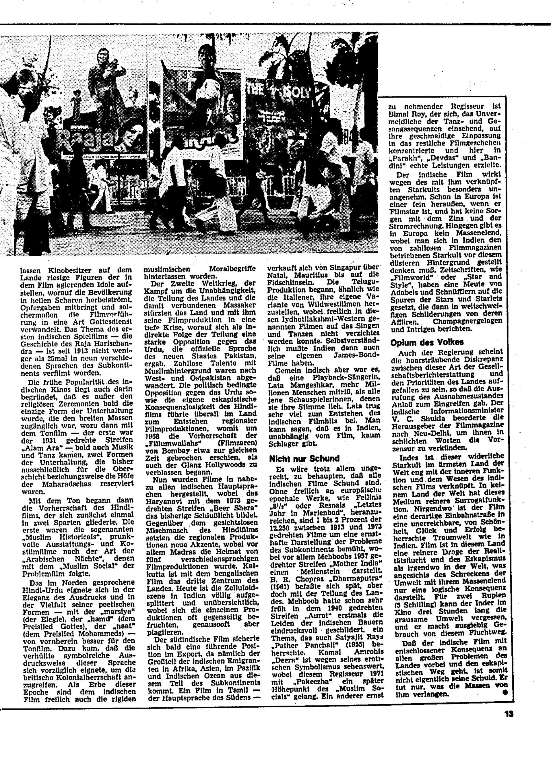 AZ Journal Sa. 10.01.1976, Seite 13