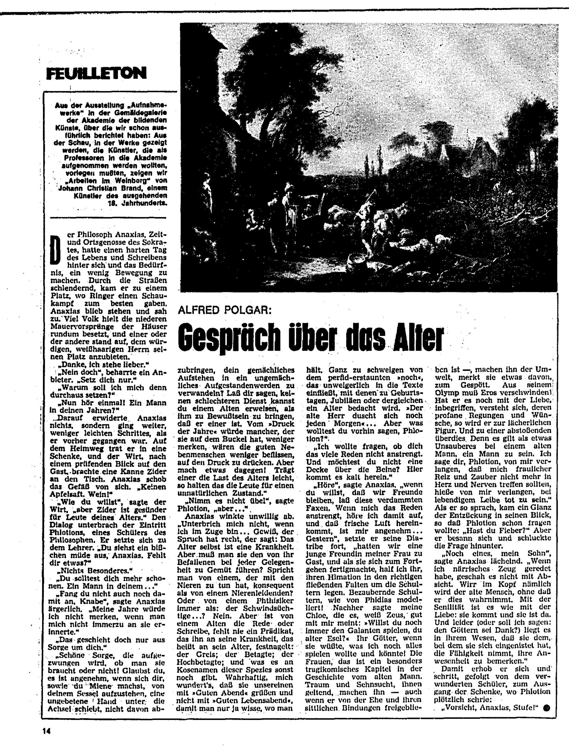AZ Journal Sa. 10.01.1976, Seite 14