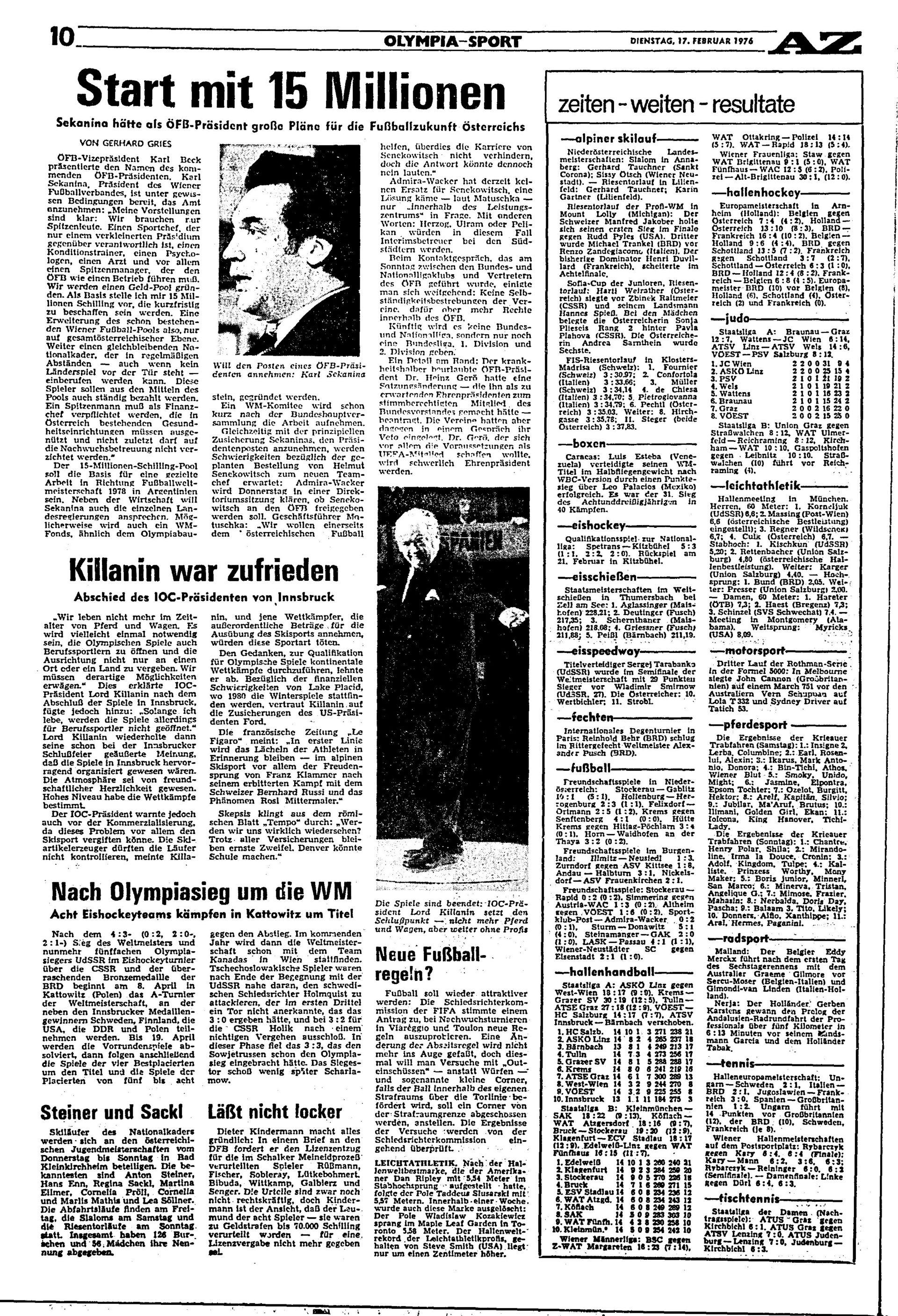 Ausgabe Di. 17.02.1976, Seite 10