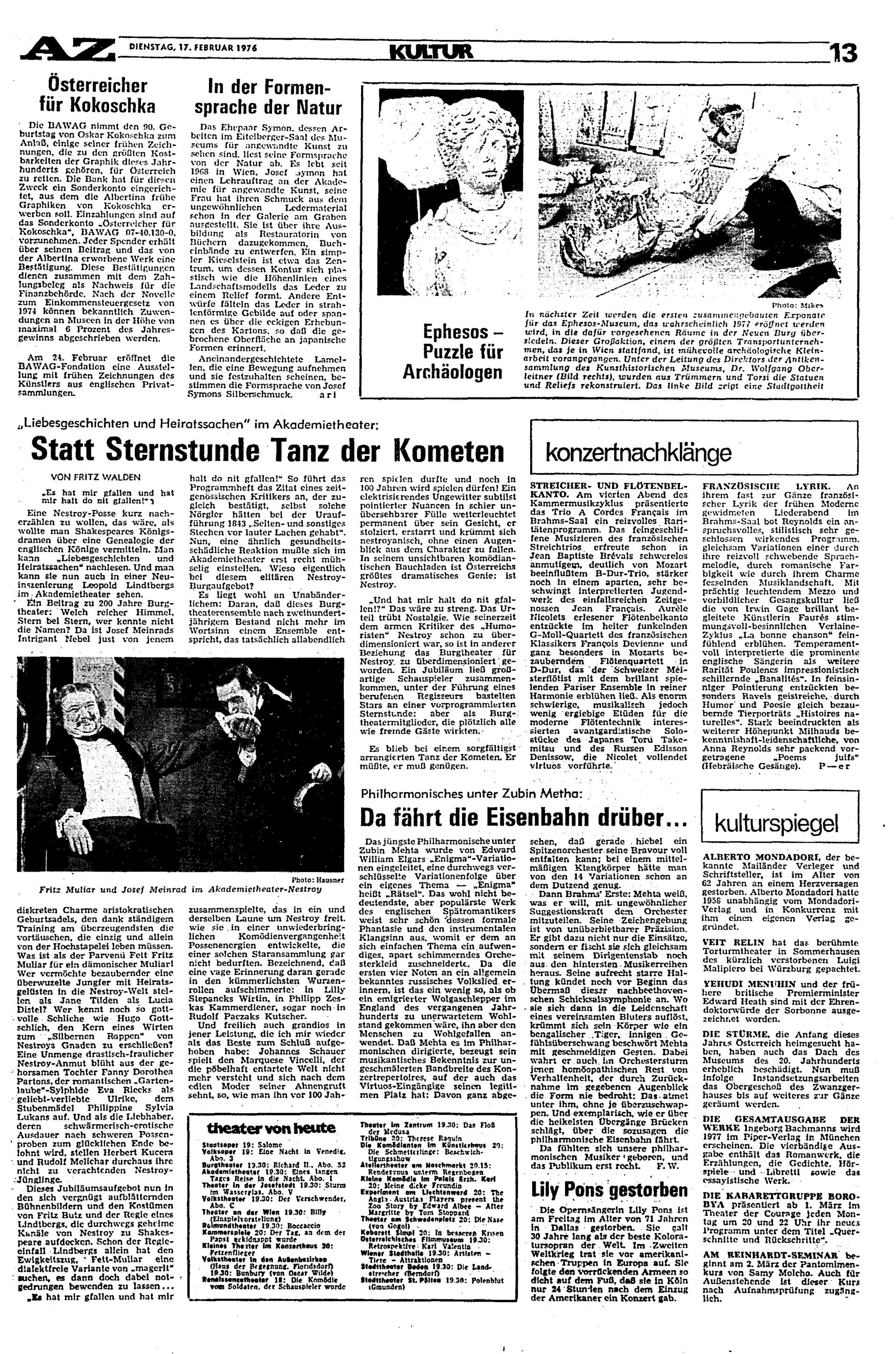 Ausgabe Di. 17.02.1976, Seite 13