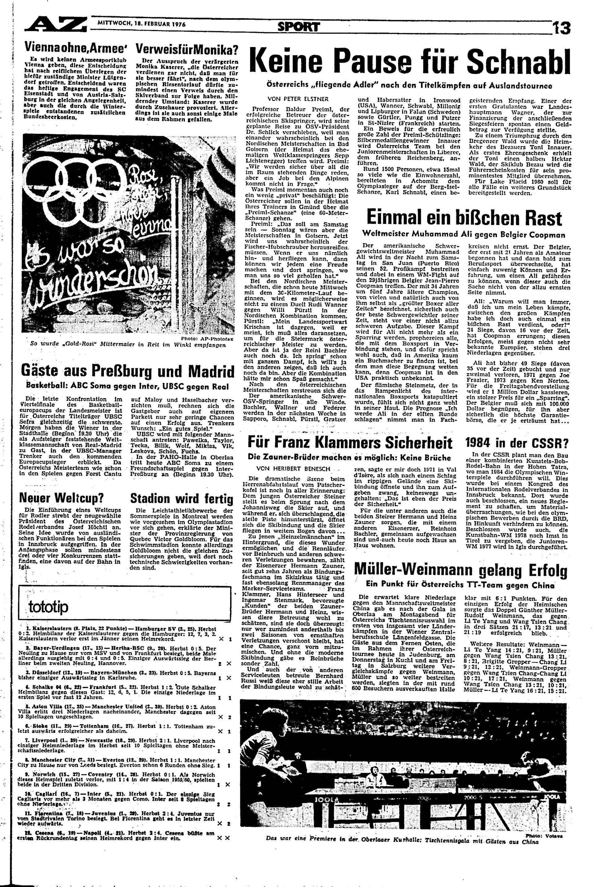 Ausgabe Mi. 18.02.1976, Seite 13