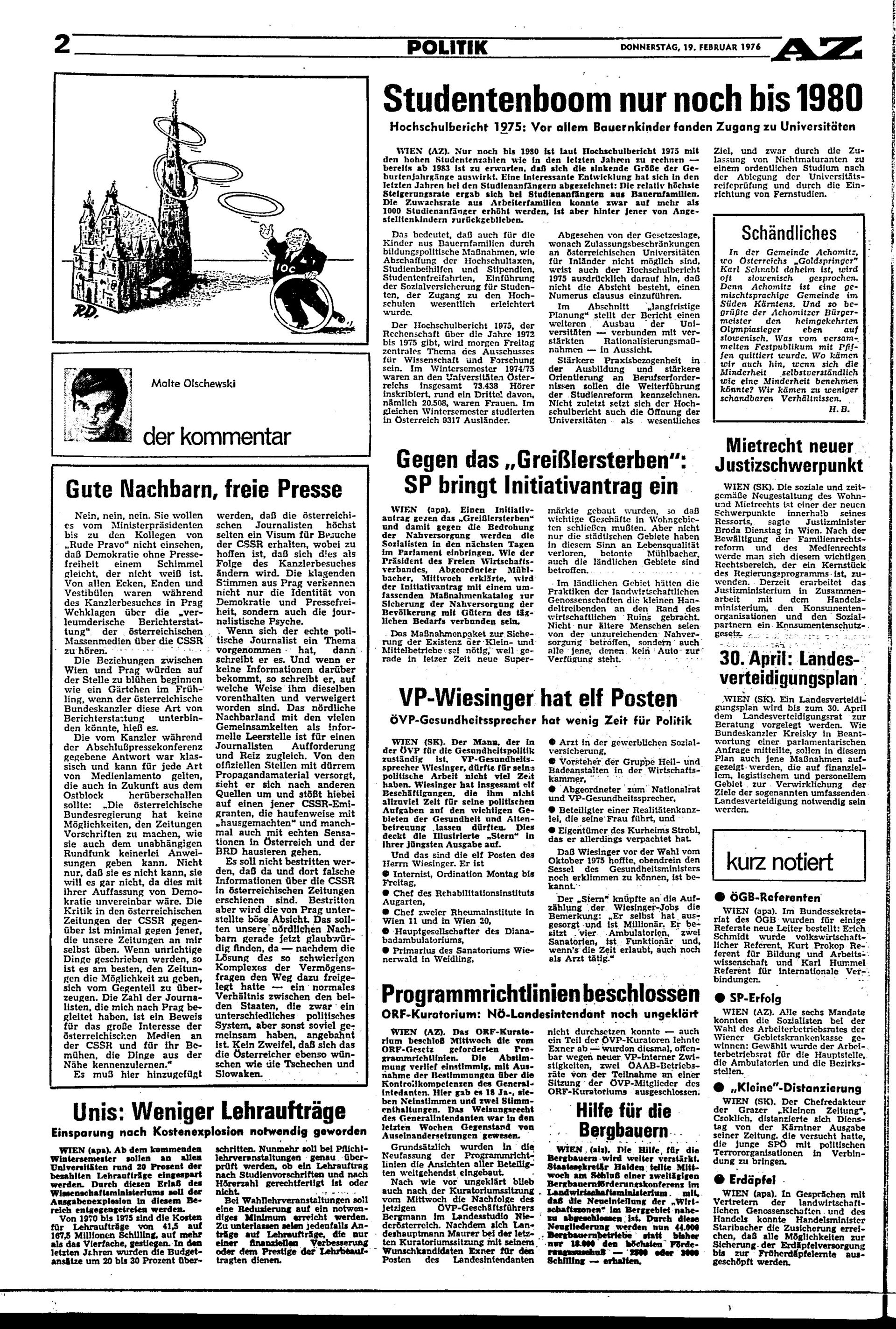 Ausgabe Do. 19.02.1976, Seite 2