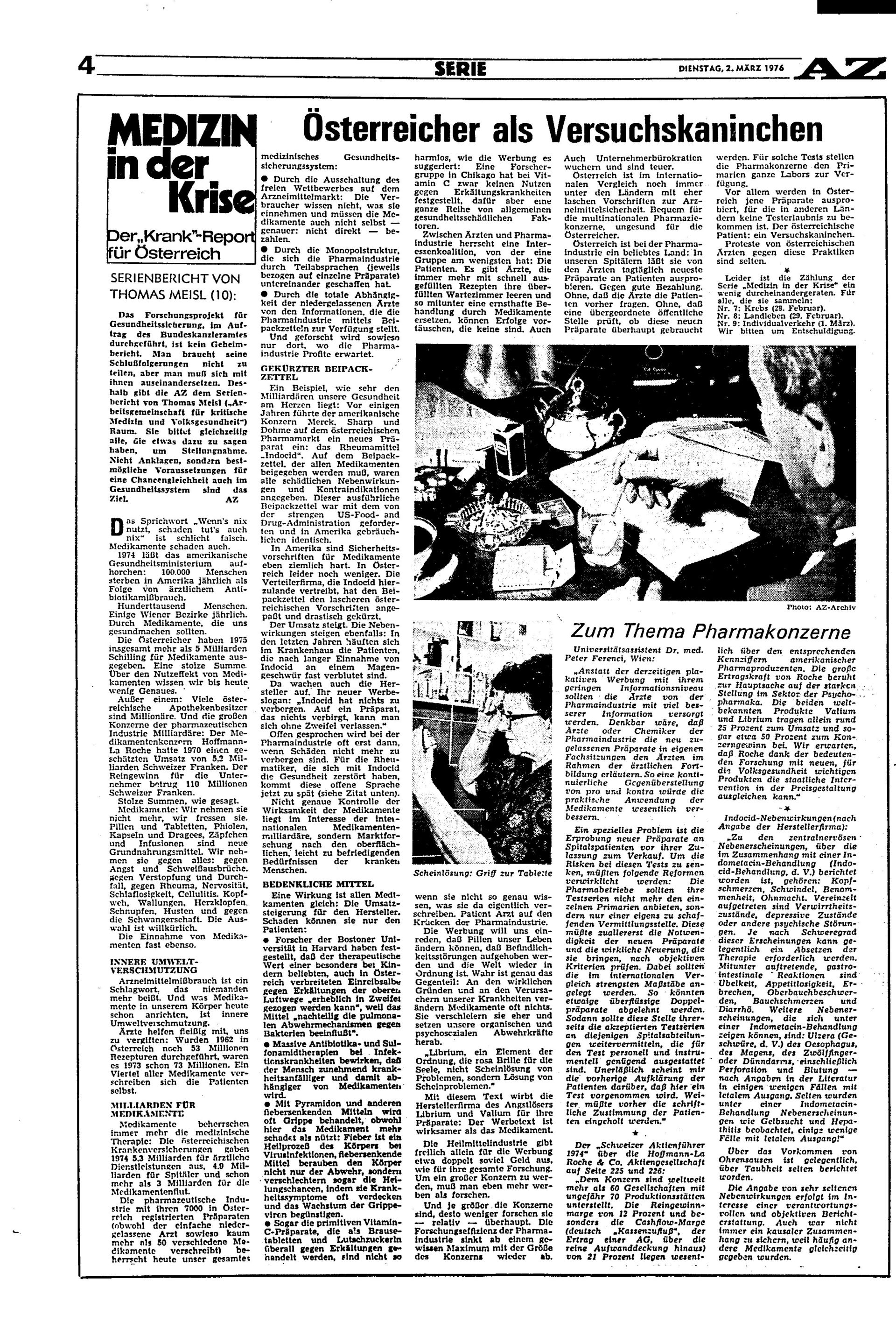 Ausgabe Di. 02.03.1976, Seite 4