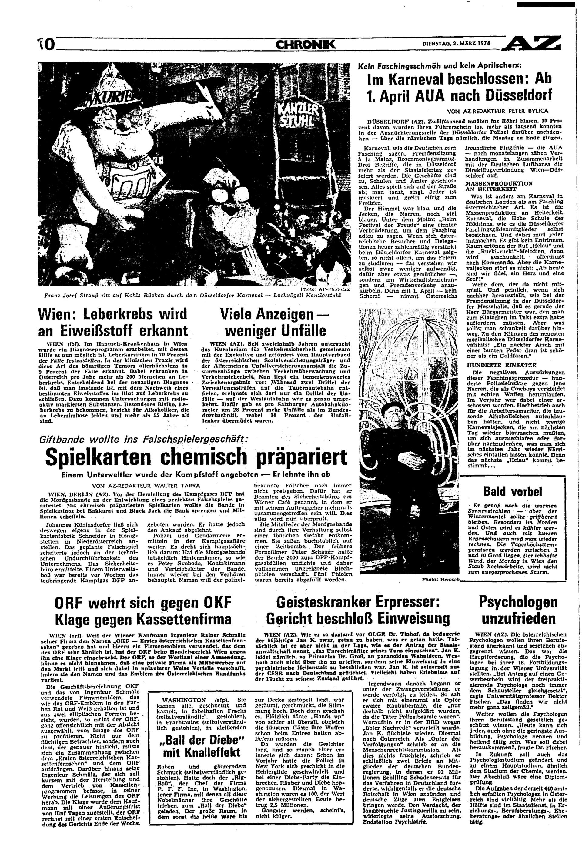 Ausgabe Di. 02.03.1976, Seite 10